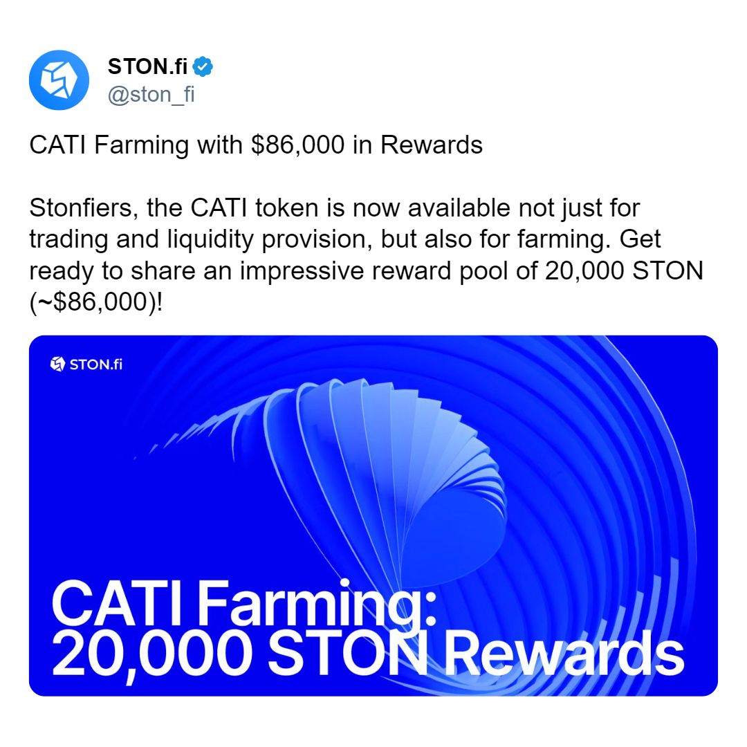 STONfi Luncurkan Farming CATI dengan $86K STON Rewards Pool 1.jpg
