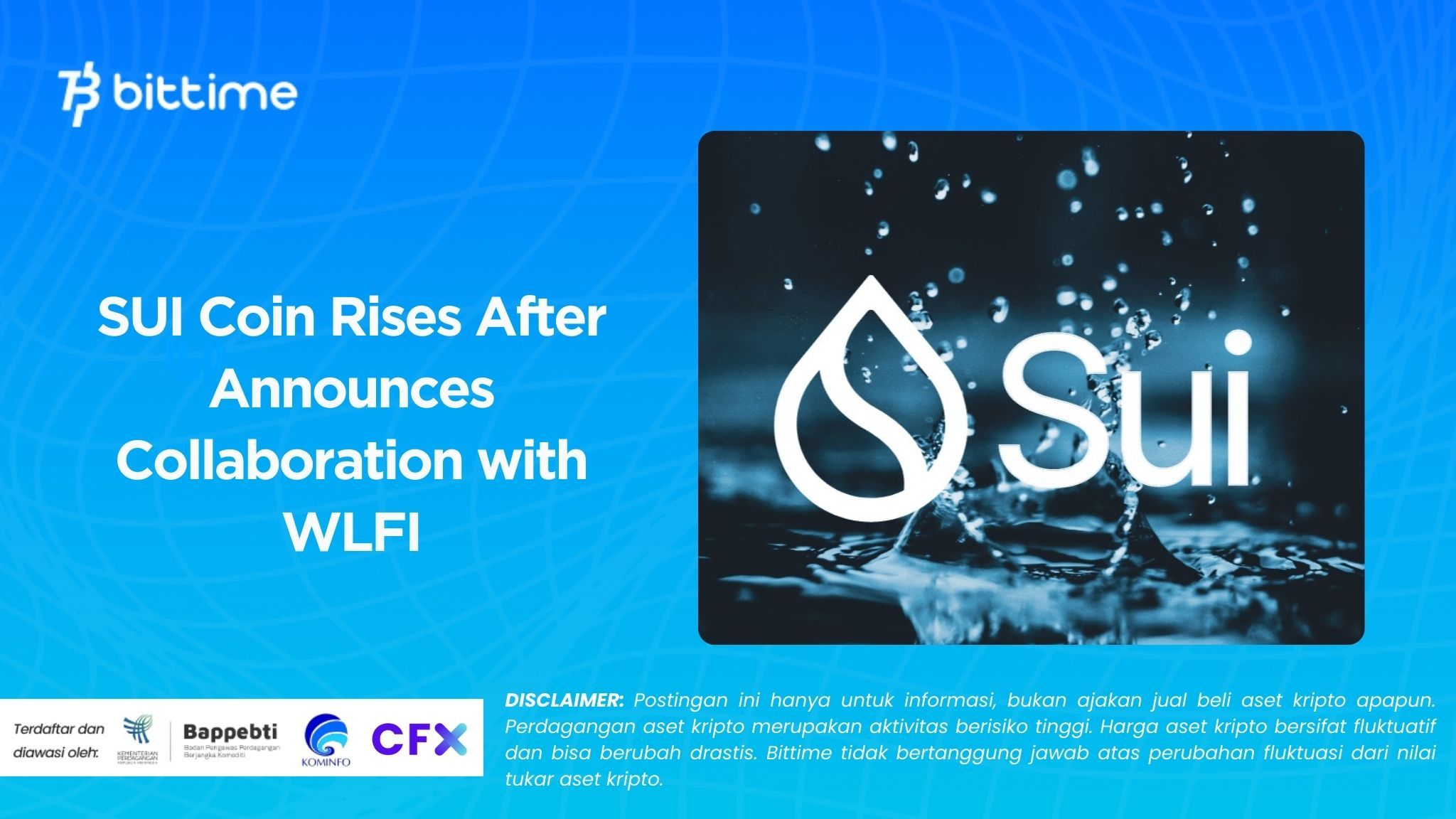 SUI Coin Naik Setelah Umumkan Kerjasama dengan WLFI.