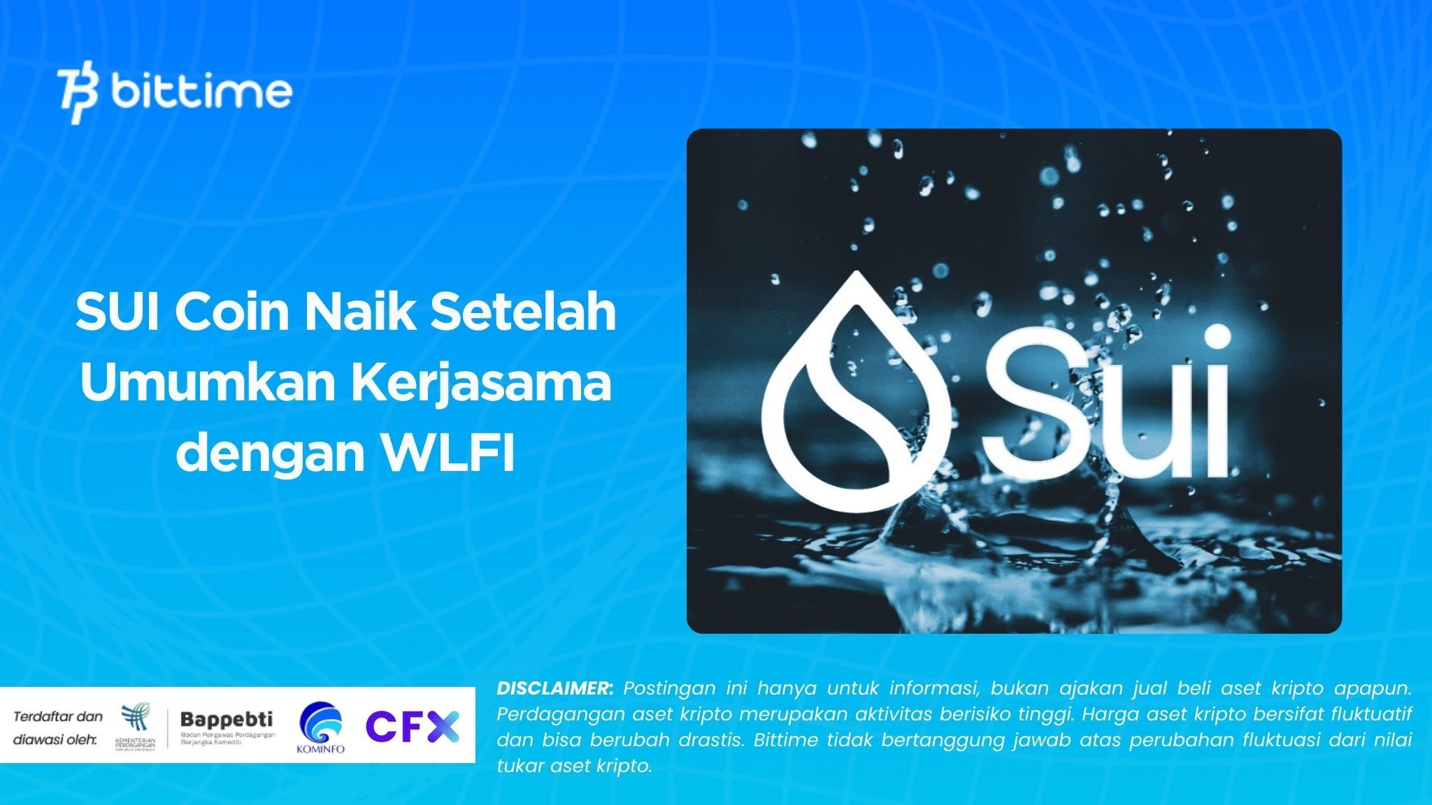 SUI Coin Naik Setelah Umumkan Kerjasama dengan WLFI.