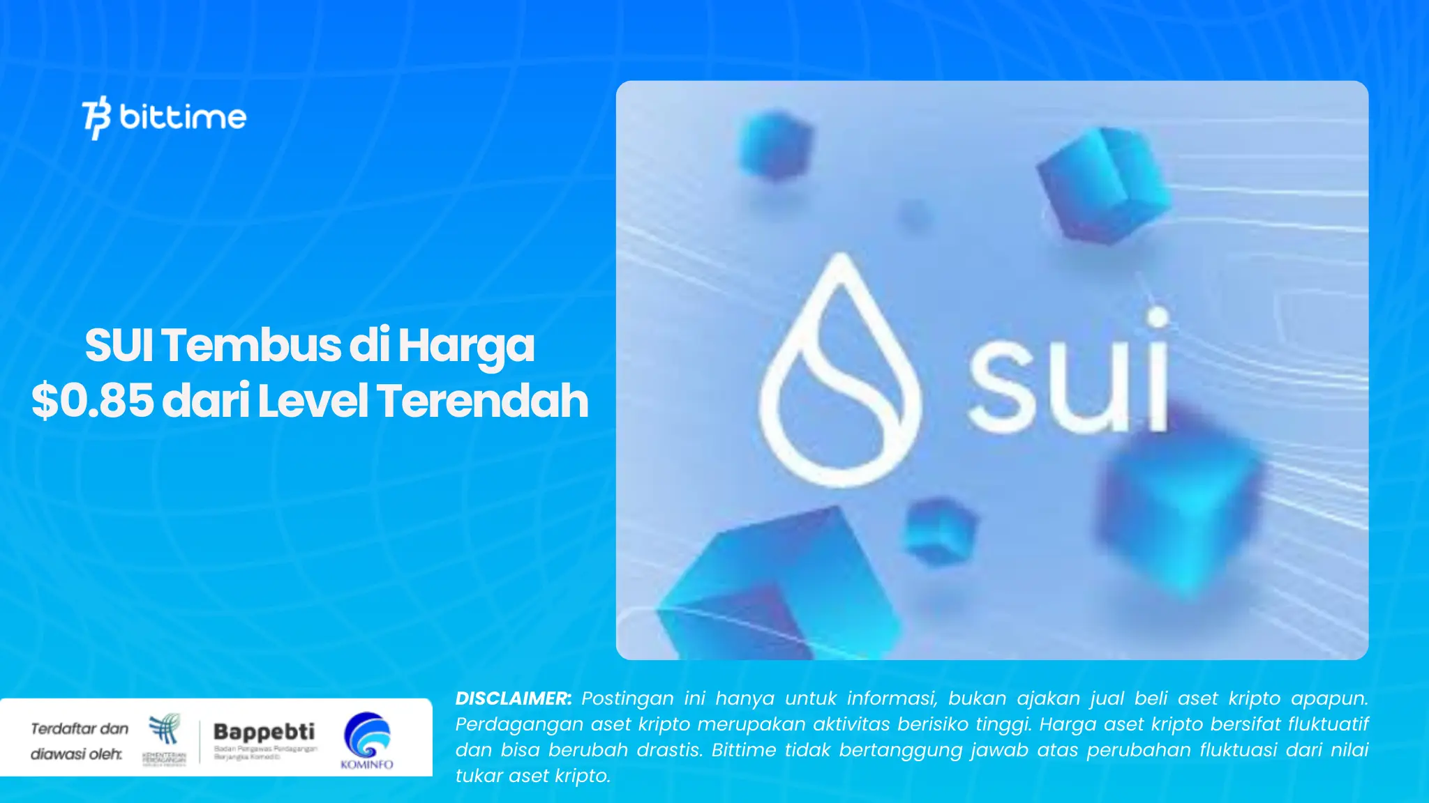 SUI Tembus di Harga $0.85 dari Level Terendah