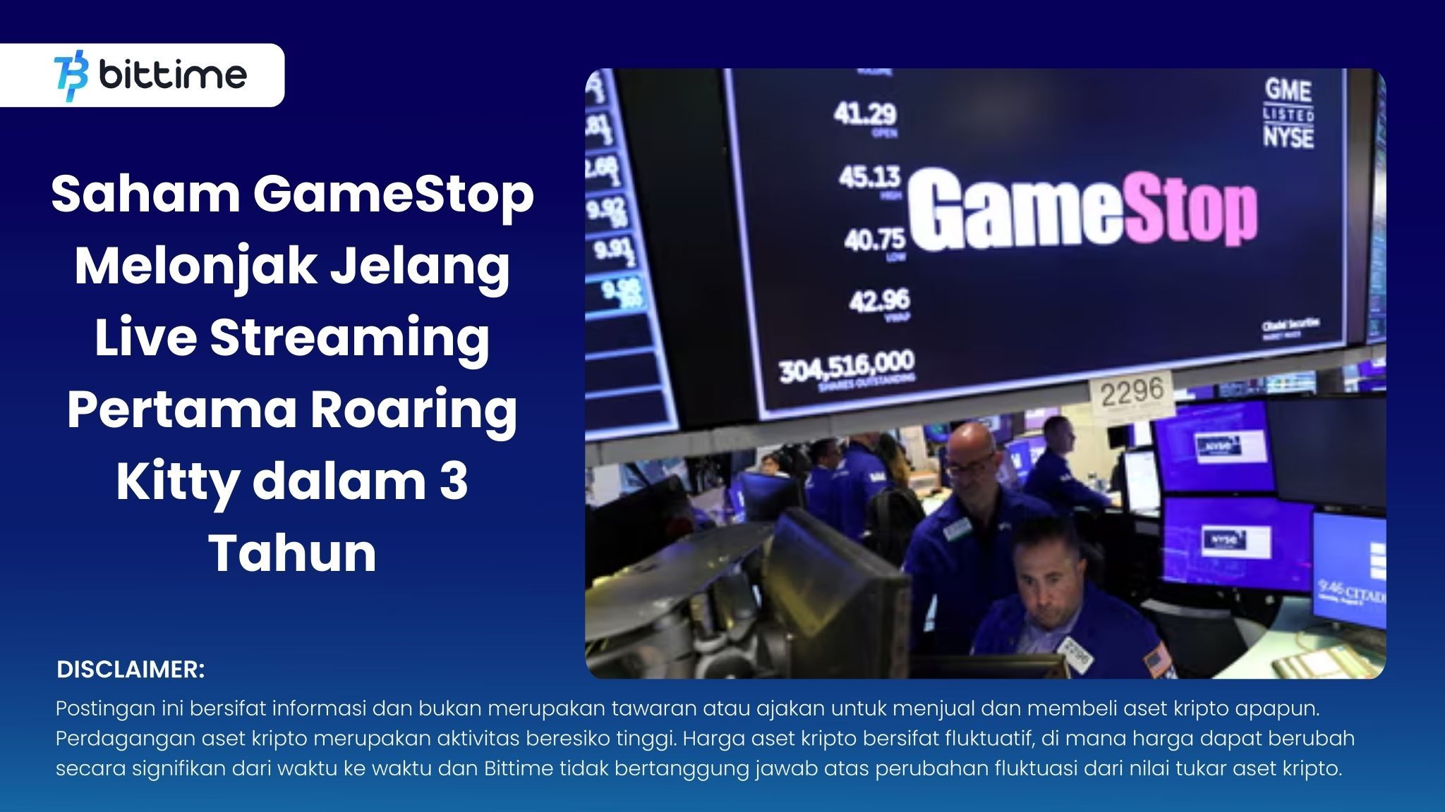 Saham GameStop Melonjak Jelang Live Streaming Pertama Roaring Kitty dalam 3 Tahun