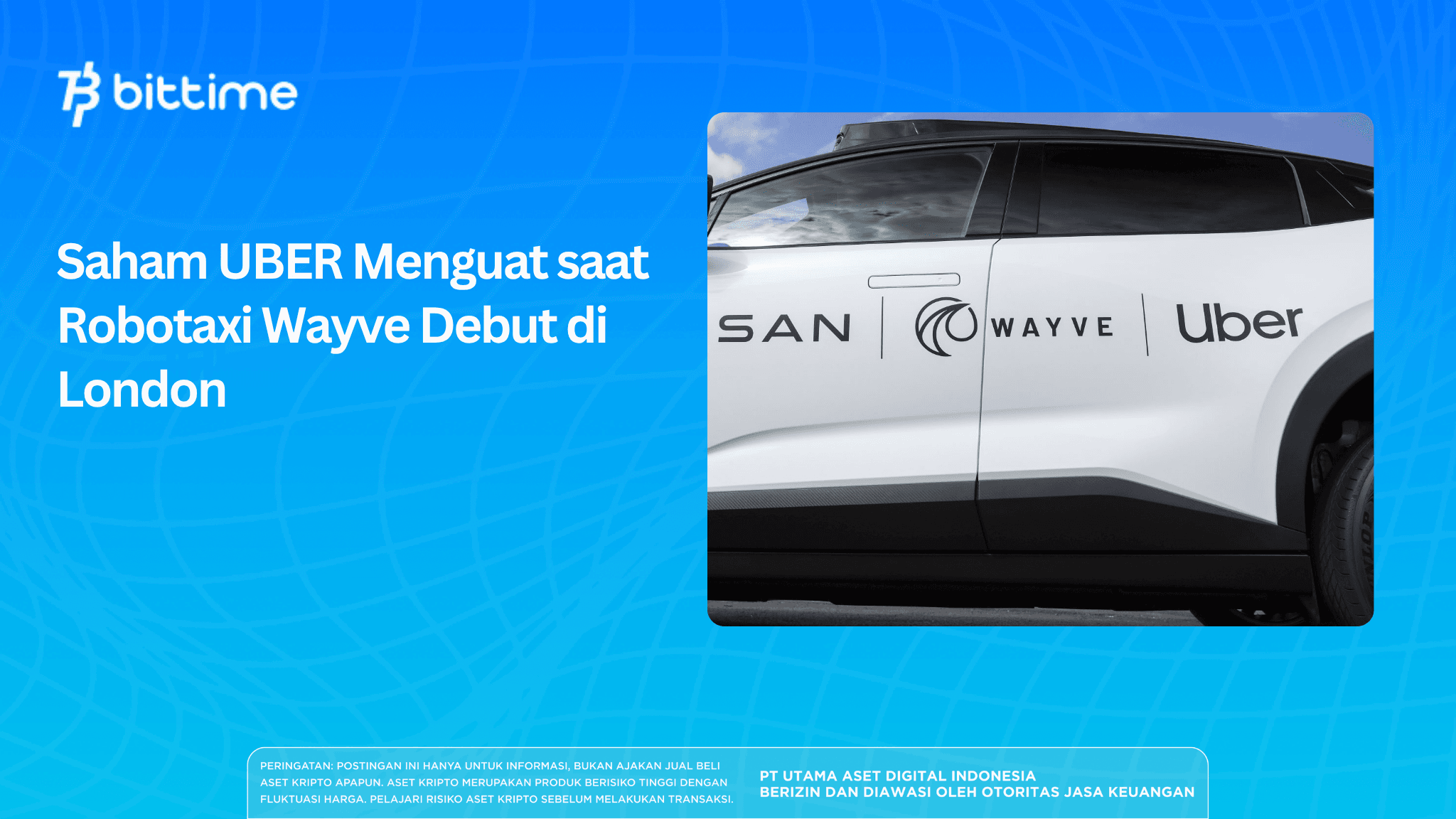 Saham UBER Menguat saat Robotaxi Wayve Debut di London