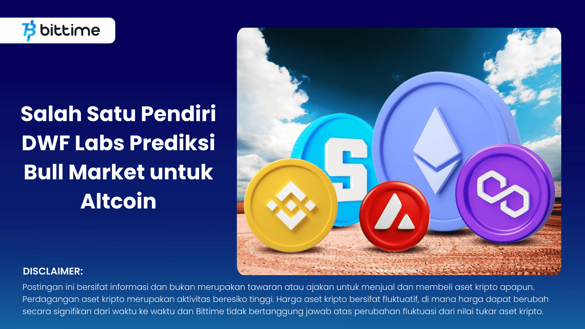 Salah Satu Pendiri DWF Labs Prediksi Bull Market untuk Altcoin