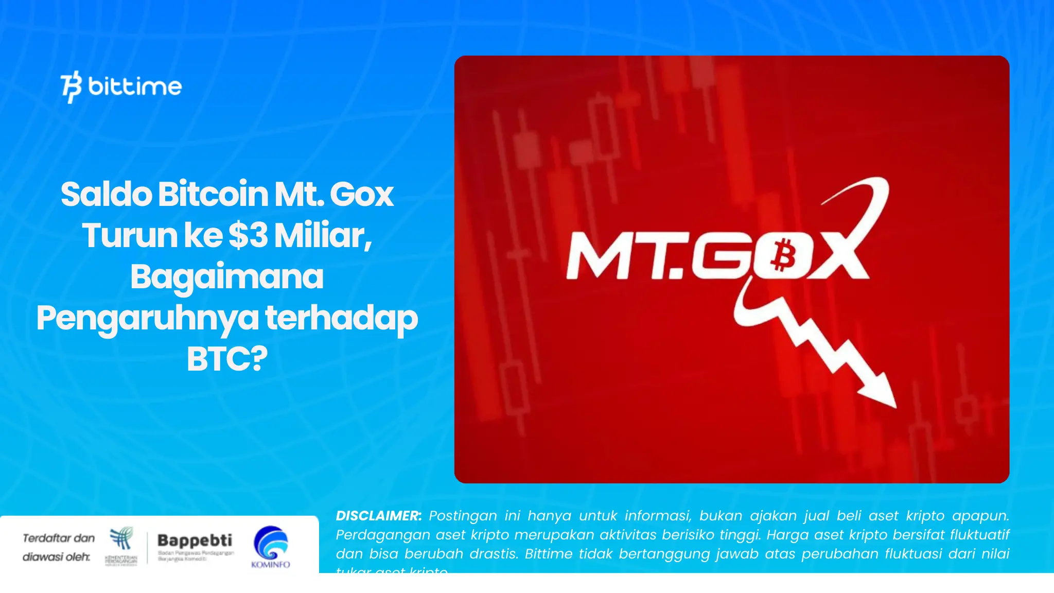 Saldo Bitcoin Mt. Gox Turun ke $3 Miliar, Bagaimana Pengaruhnya terhadap BTC?