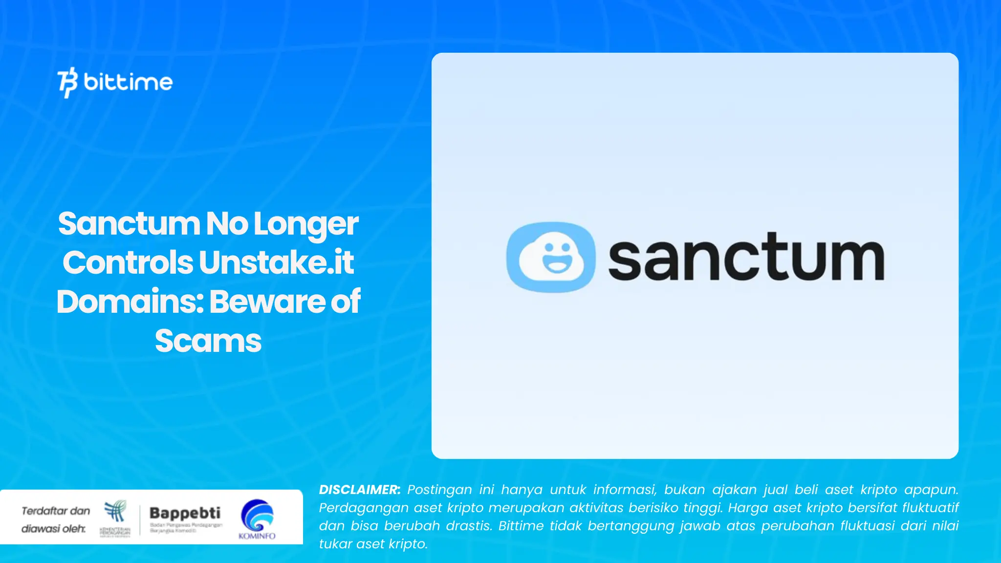 Sanctum No Longer Controls Unstake.it Domains: Beware of Scams