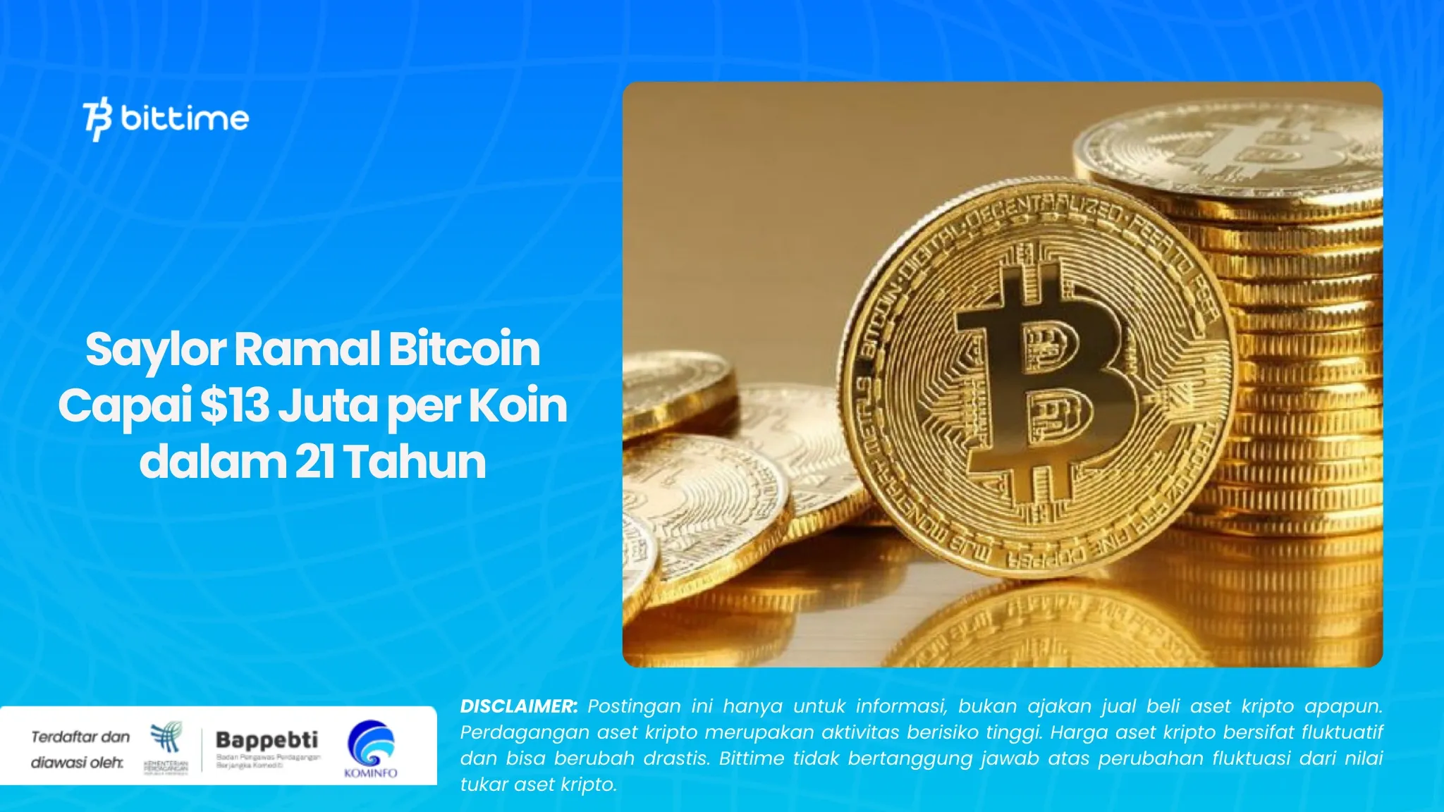 Saylor Ramal Bitcoin Capai $13 Juta per Koin dalam 21 Tahun.webp