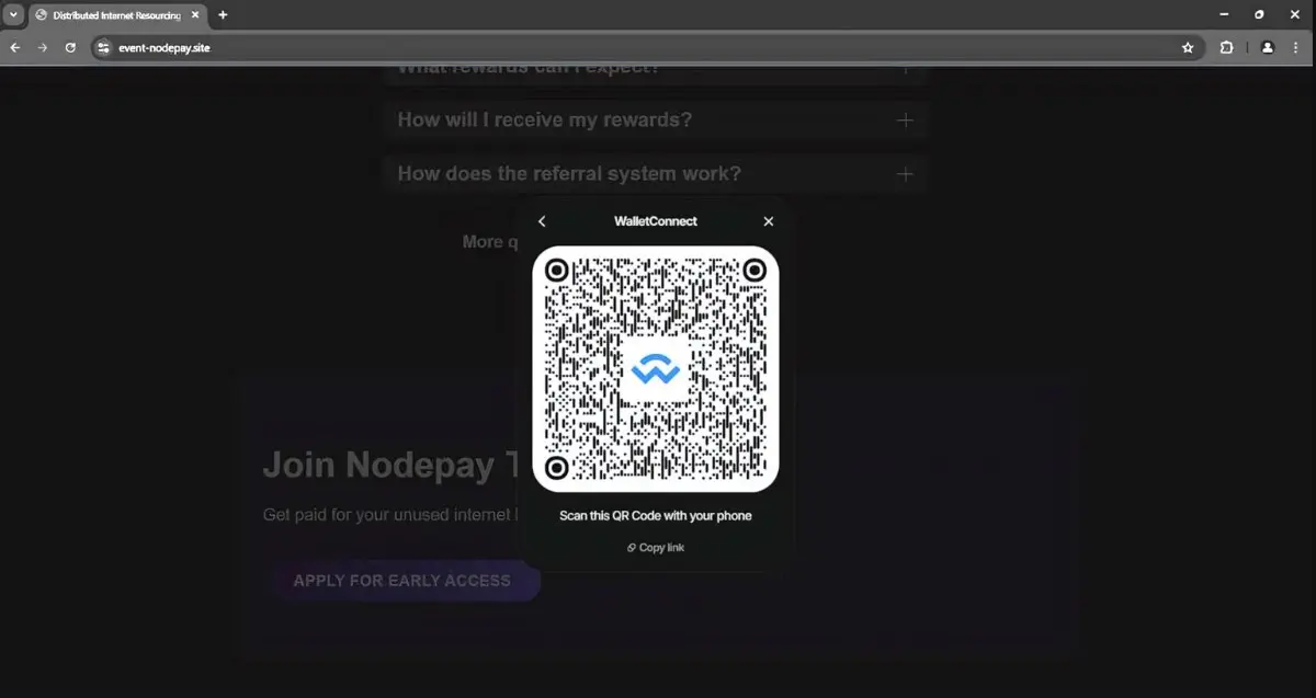 Scam Airdrop Nodepay.