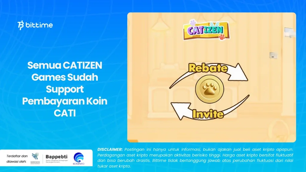 Semua CATIZEN Games Sudah Support Pembayaran Koin CATI.