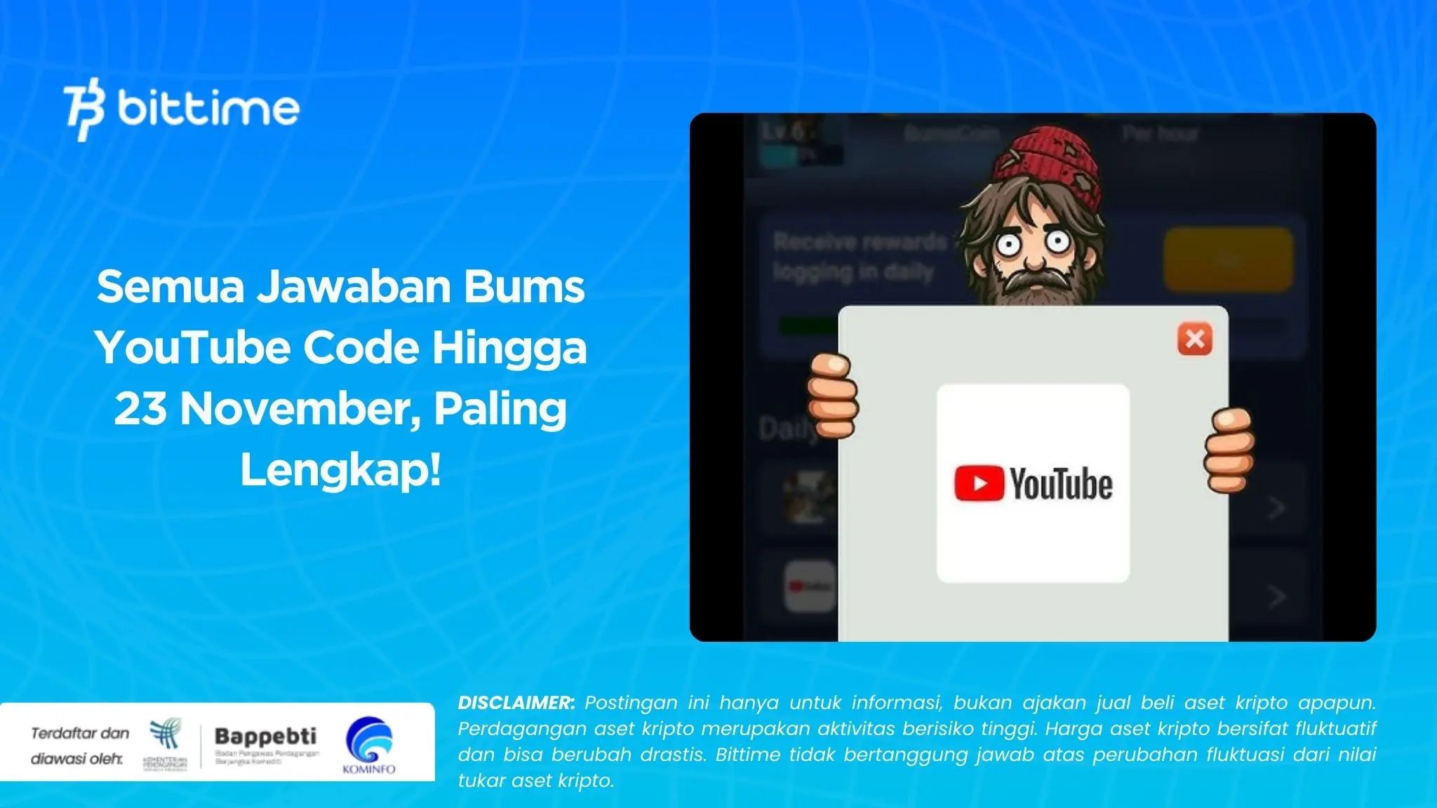 Semua Jawaban Bums YouTube Code Hingga 23 November, Paling Lengkap!.webp