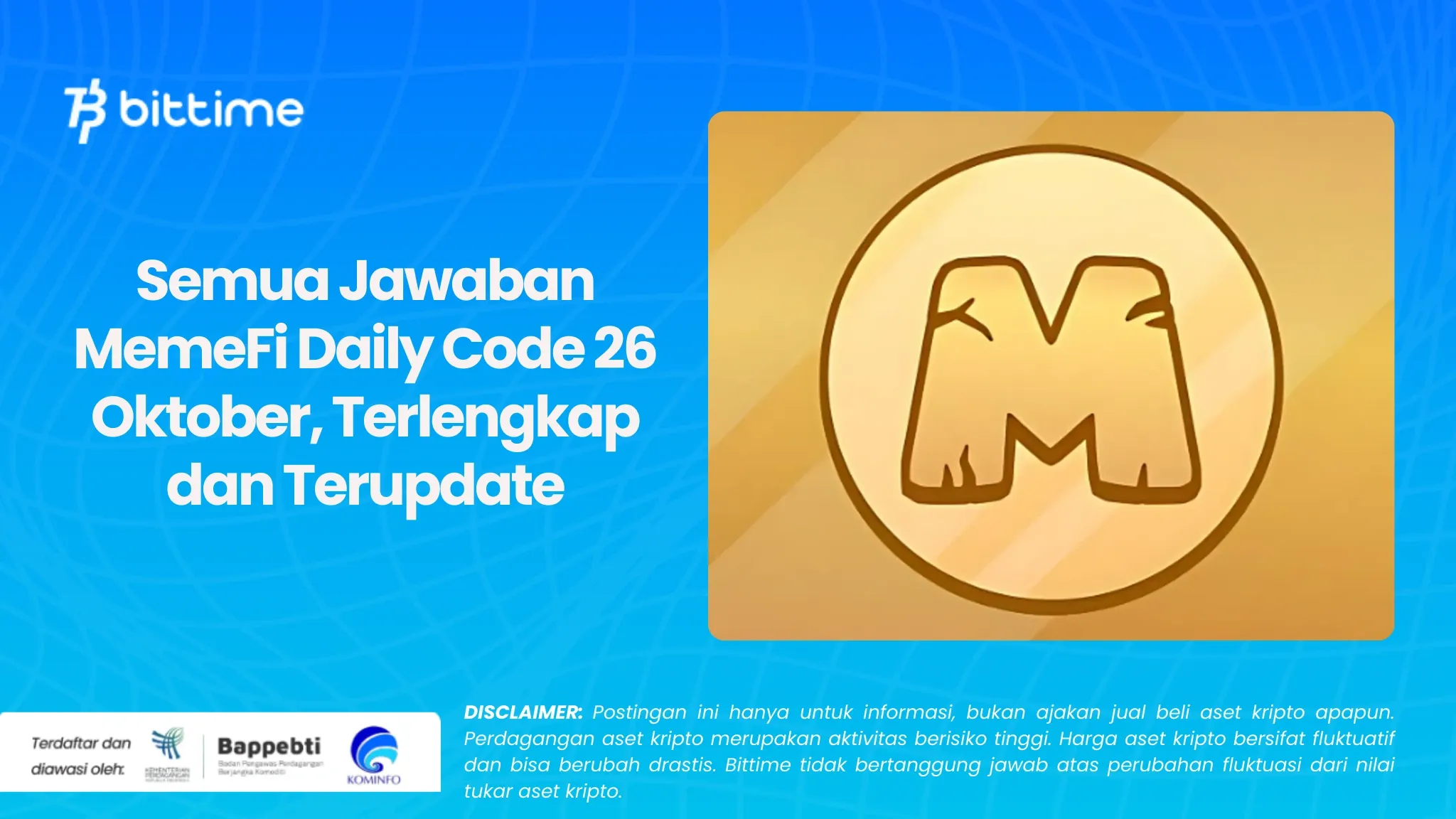 Semua Jawaban MemeFi Daily Code 26 Oktober, Terlengkap dan Terupdate.webp