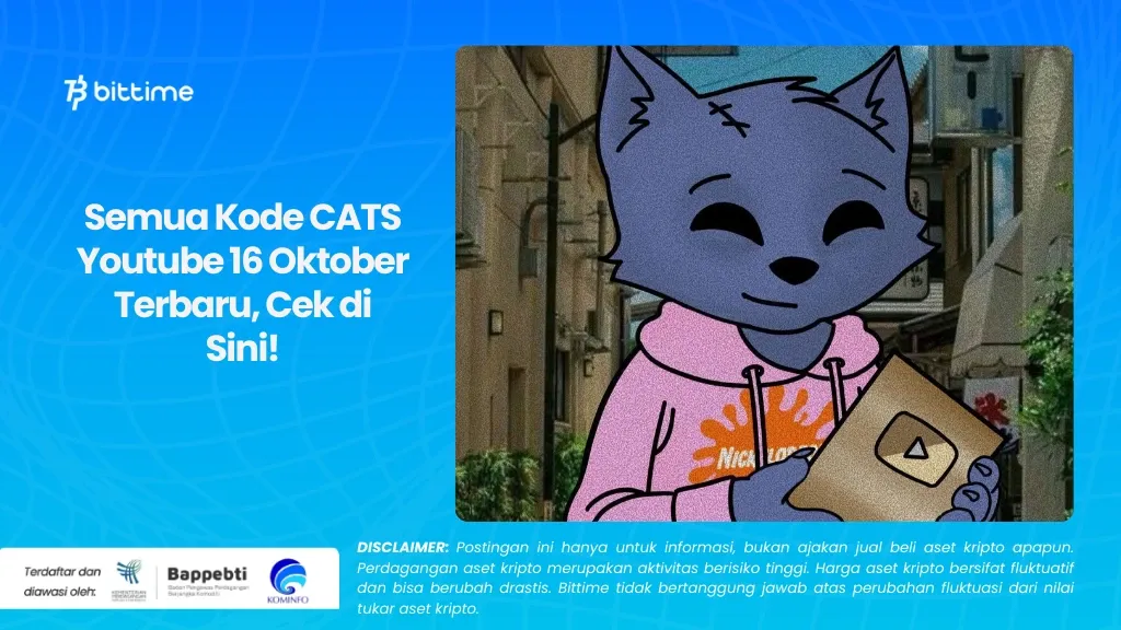 Semua Kode CATS Youtube 16 Oktober Terbaru, Cek di Sini!.webp