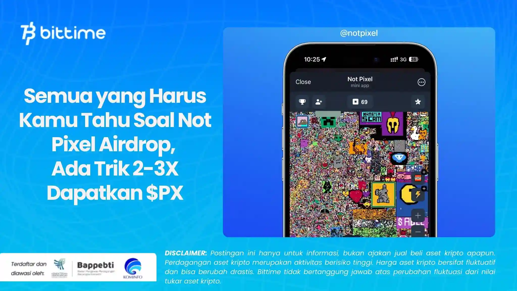 Semua yang Harus Kamu Tahu Soal Not Pixel Airdrop, Ada Trik 2-3X Dapatkan $PX