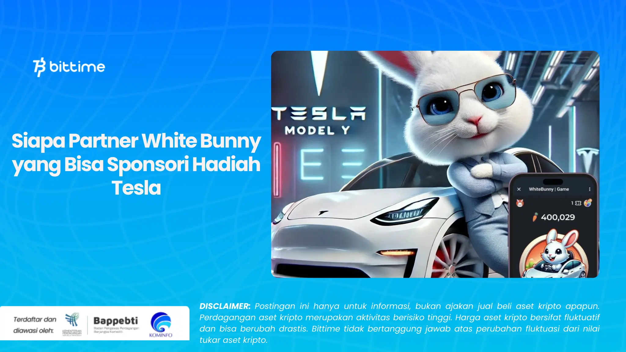 Siapa Partner White Bunny yang Bisa Sponsori Hadiah Tesla