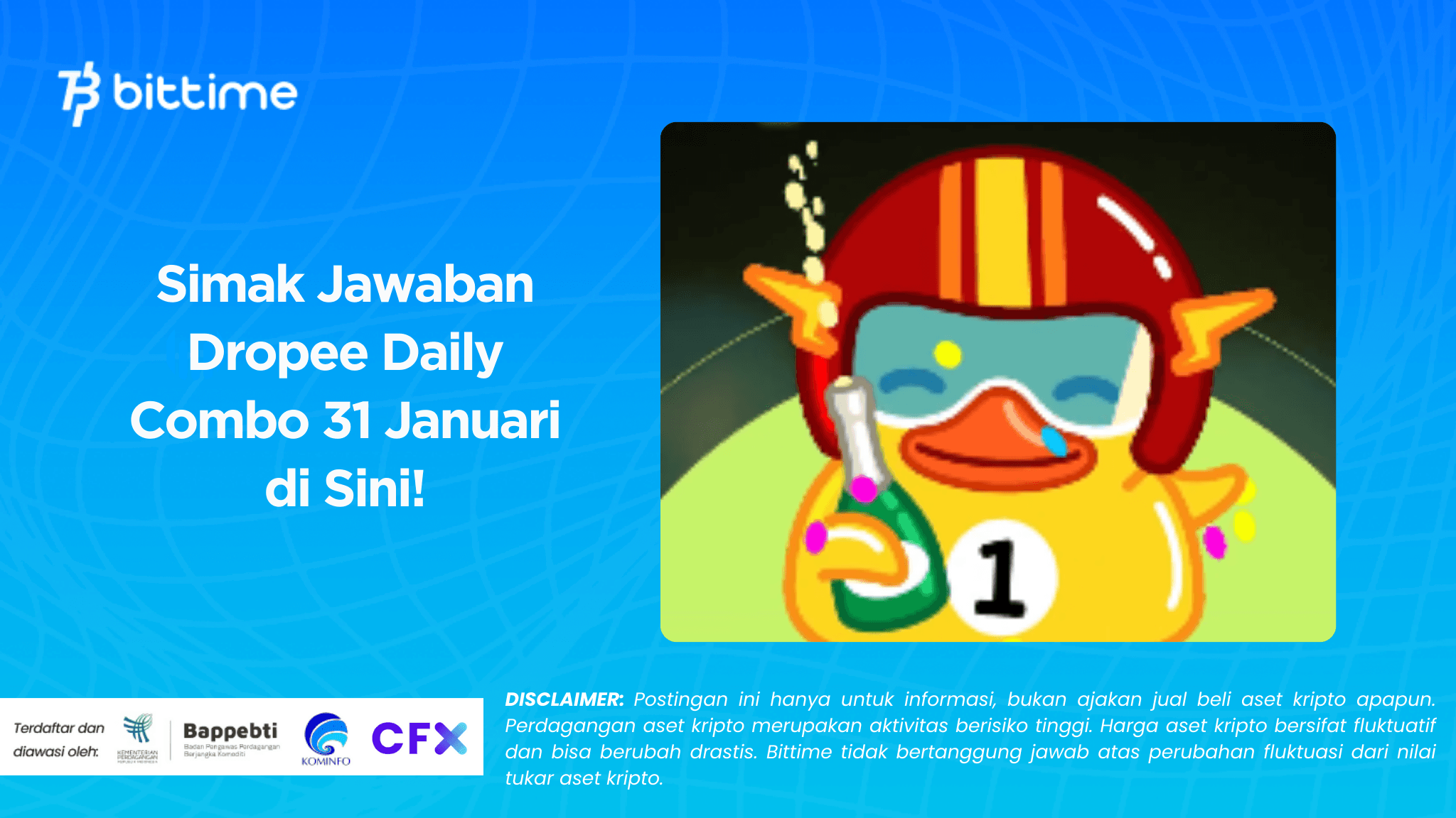Simak Jawaban Dropee Daily Combo 31 Januari di Sini!.