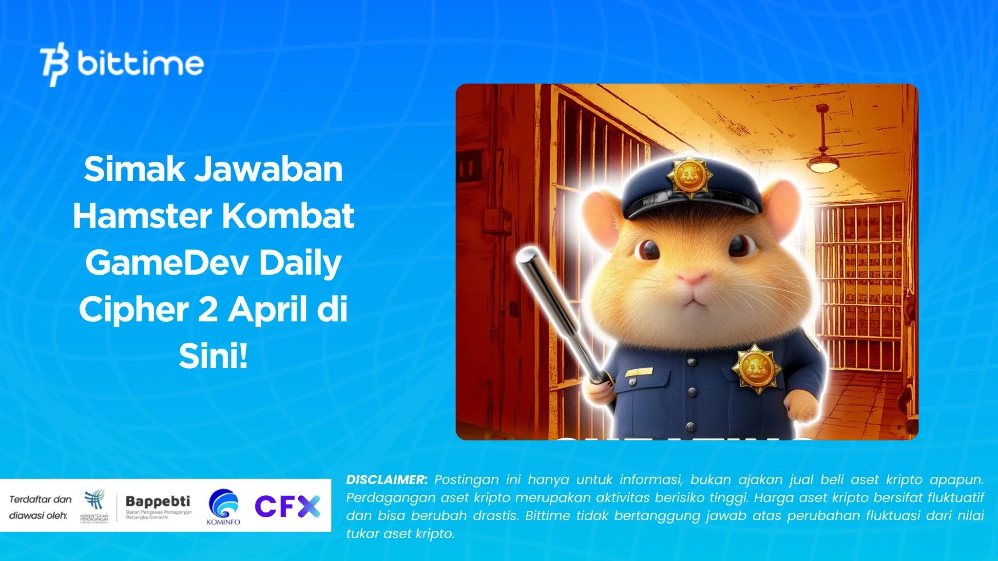 Simak Jawaban Hamster Kombat GameDev Daily Cipher 2 April di Sini!.webp