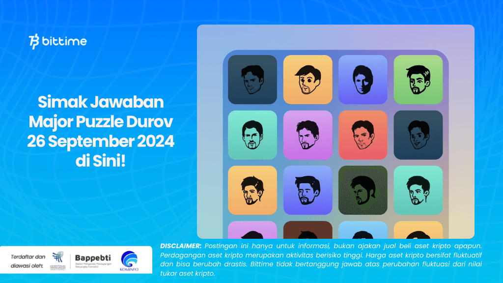 Simak Jawaban Major Puzzle Durov 26 September 2024 di Sini!.png