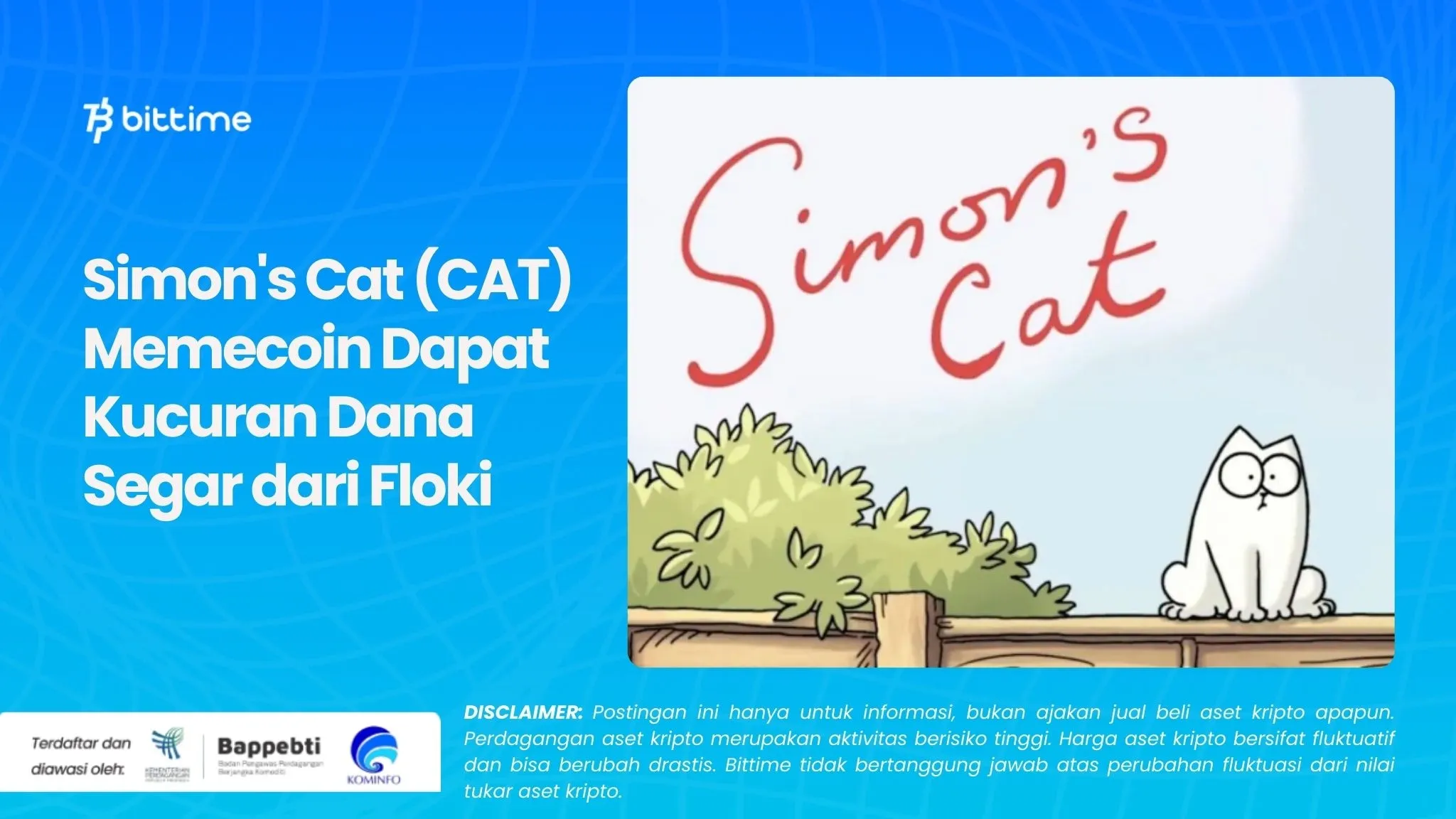 Simon's Cat (CAT) Memecoin Dapat Kucuran Dana