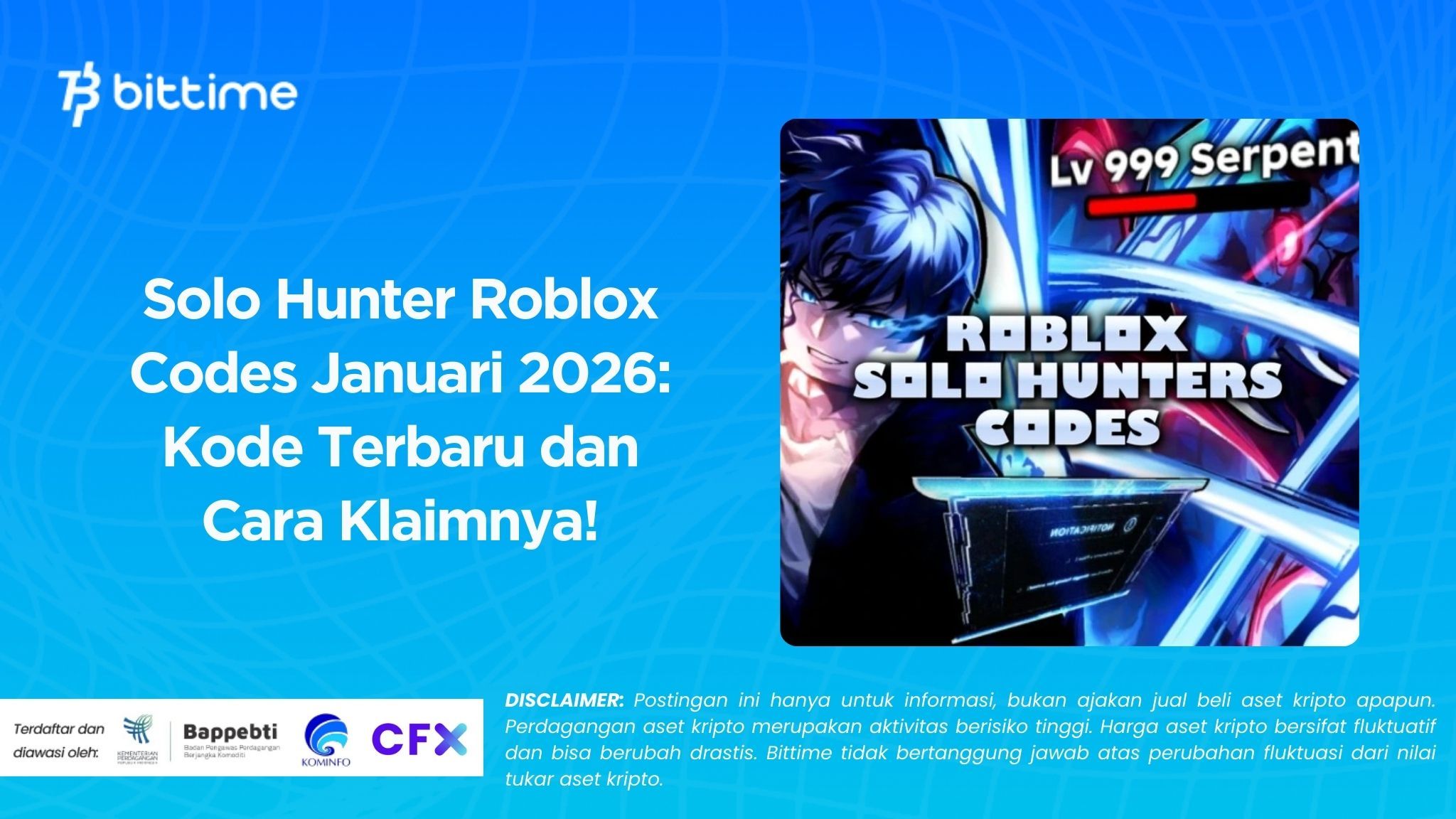 Solo Hunter Roblox Codes Januari 2026: Kode Terbaru dan Cara Klaimnya!