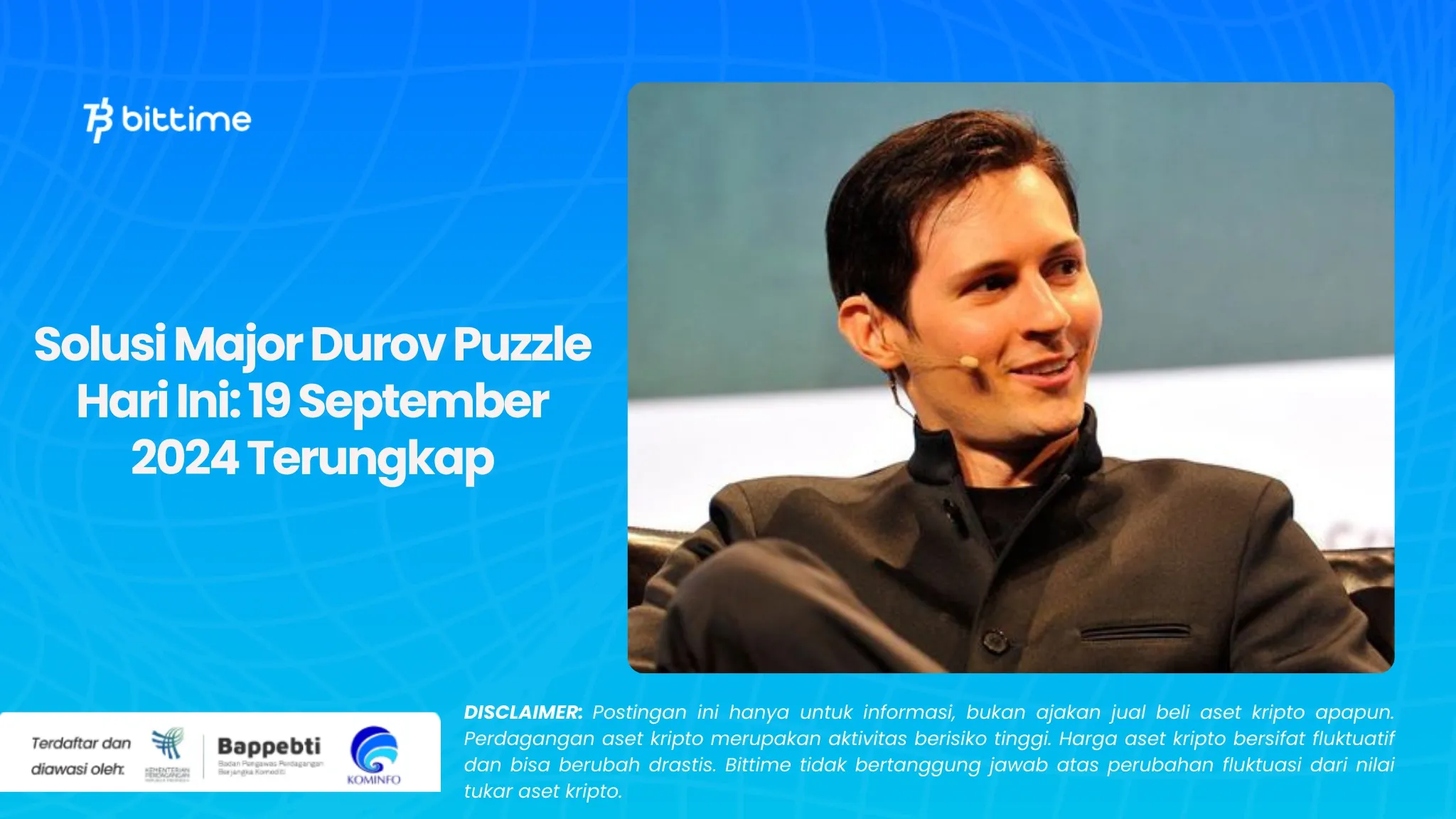 Solusi Major Durov Puzzle Hari Ini 19 September 2024 Terungkap