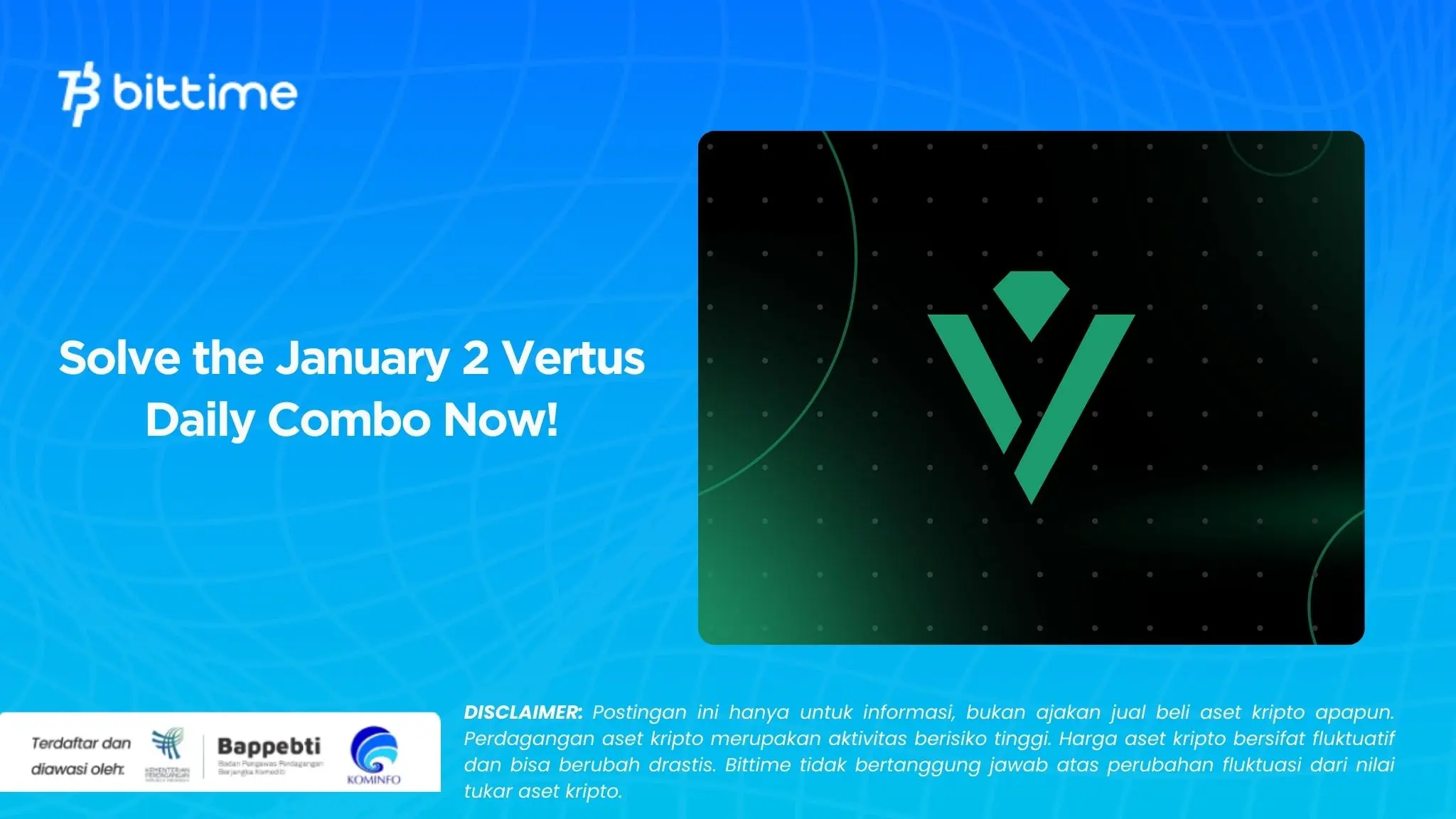 Solve the January 2 Vertus Daily Combo Now!