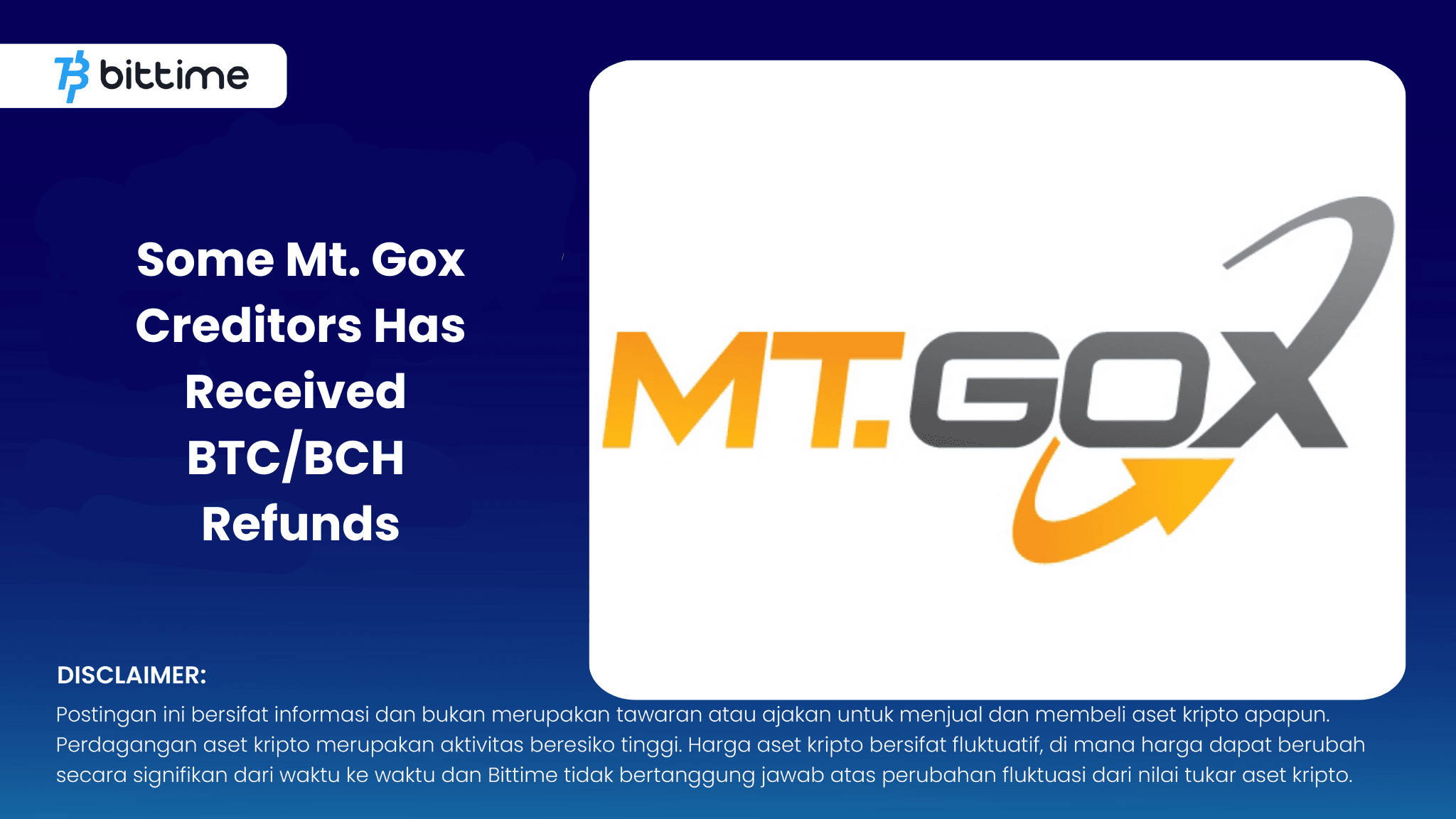 Some Mt. Gox Creditors Has Received BTCBCH Refunds.png