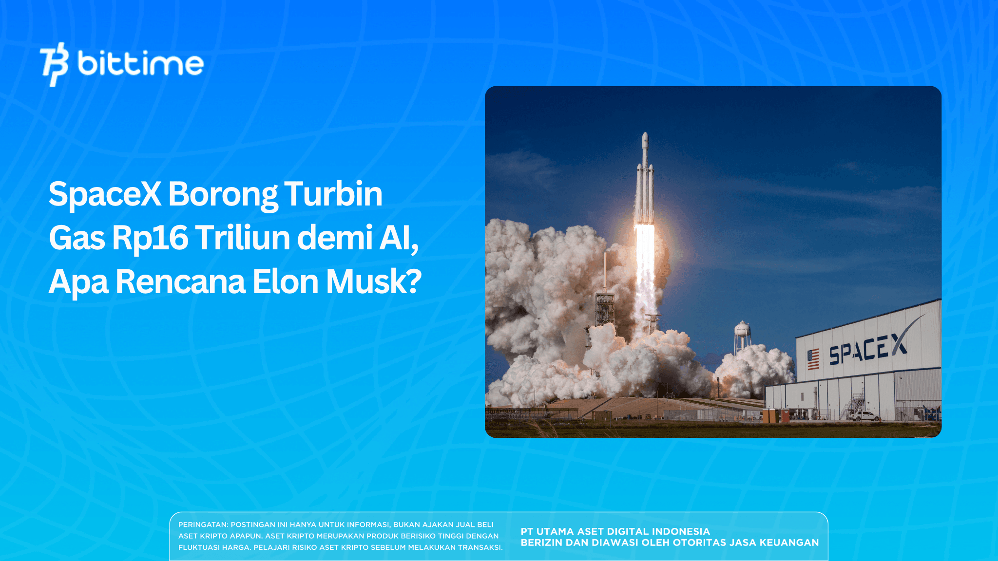 SpaceX Borong Turbin Gas Rp16 Triliun demi AI, Apa Rencana Elon Musk?