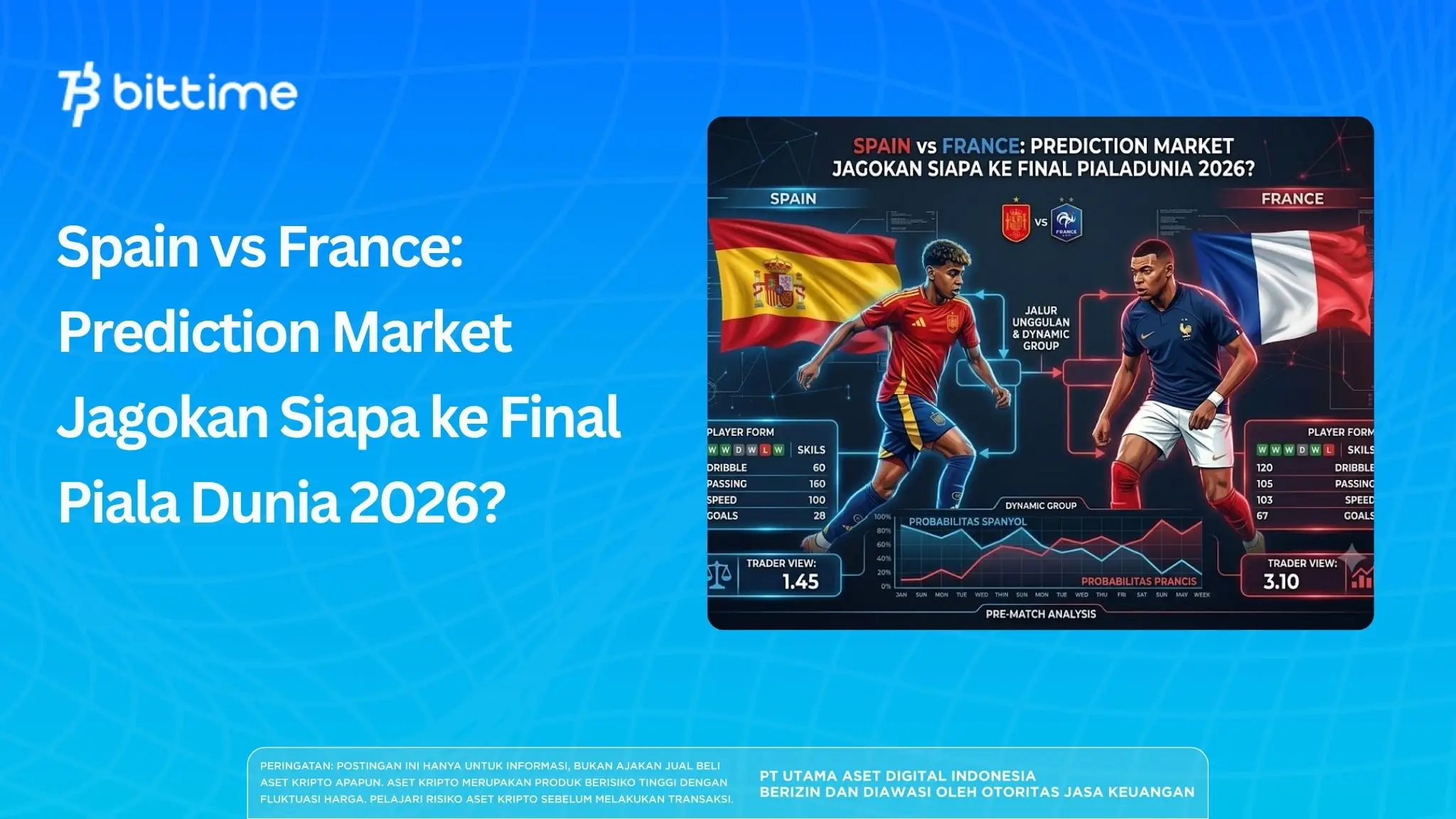 Spain vs France: Prediction Market Jagokan Siapa ke Final Piala Dunia 2026?