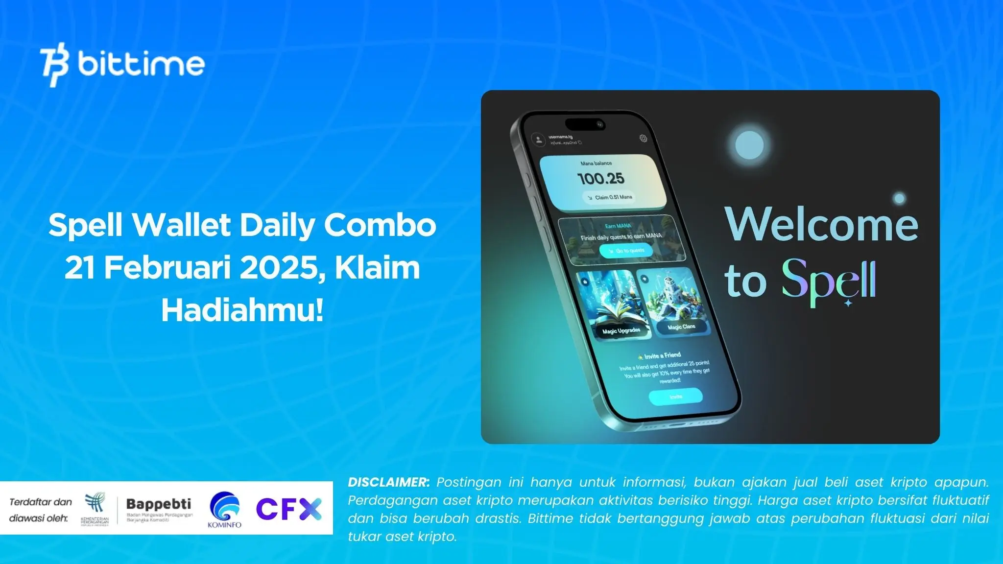 Spell Wallet Daily Combo 21 Februari 2025, Klaim Hadiahmu!