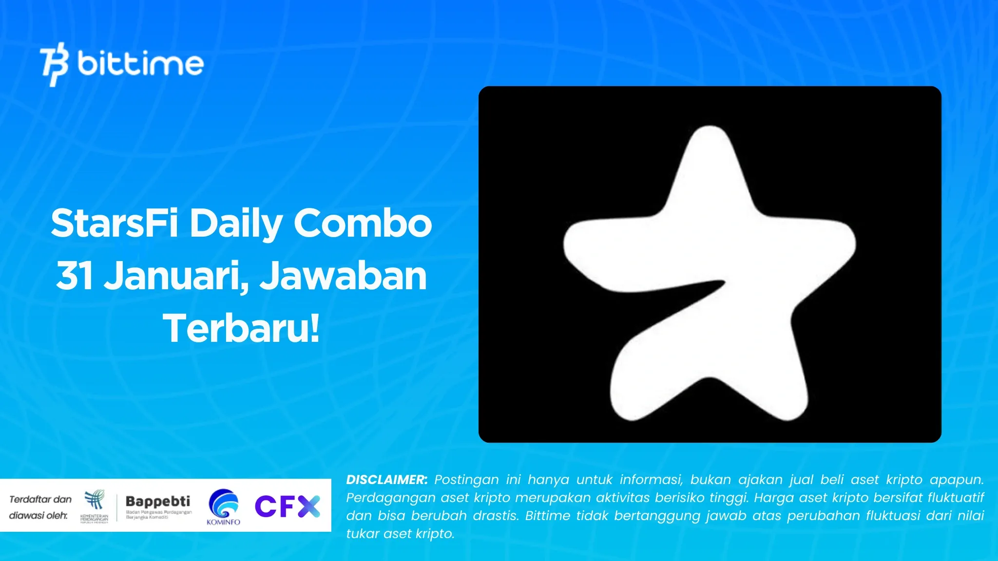 StarsFi Daily Combo 31 Januari, Jawaban Terbaru!