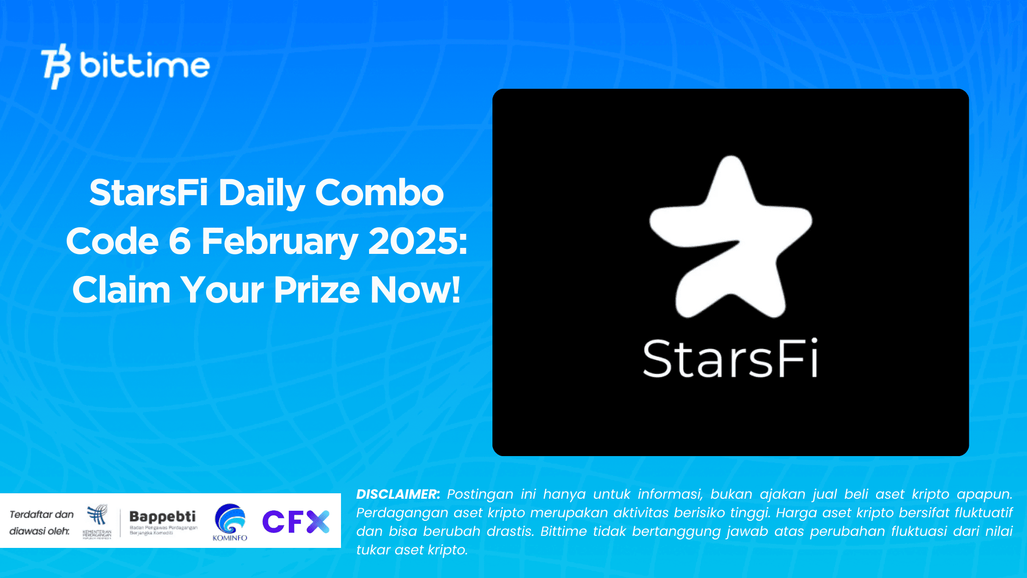 StarsFi Daily Combo Code 6 February 2025: Claim Your Prize Now!