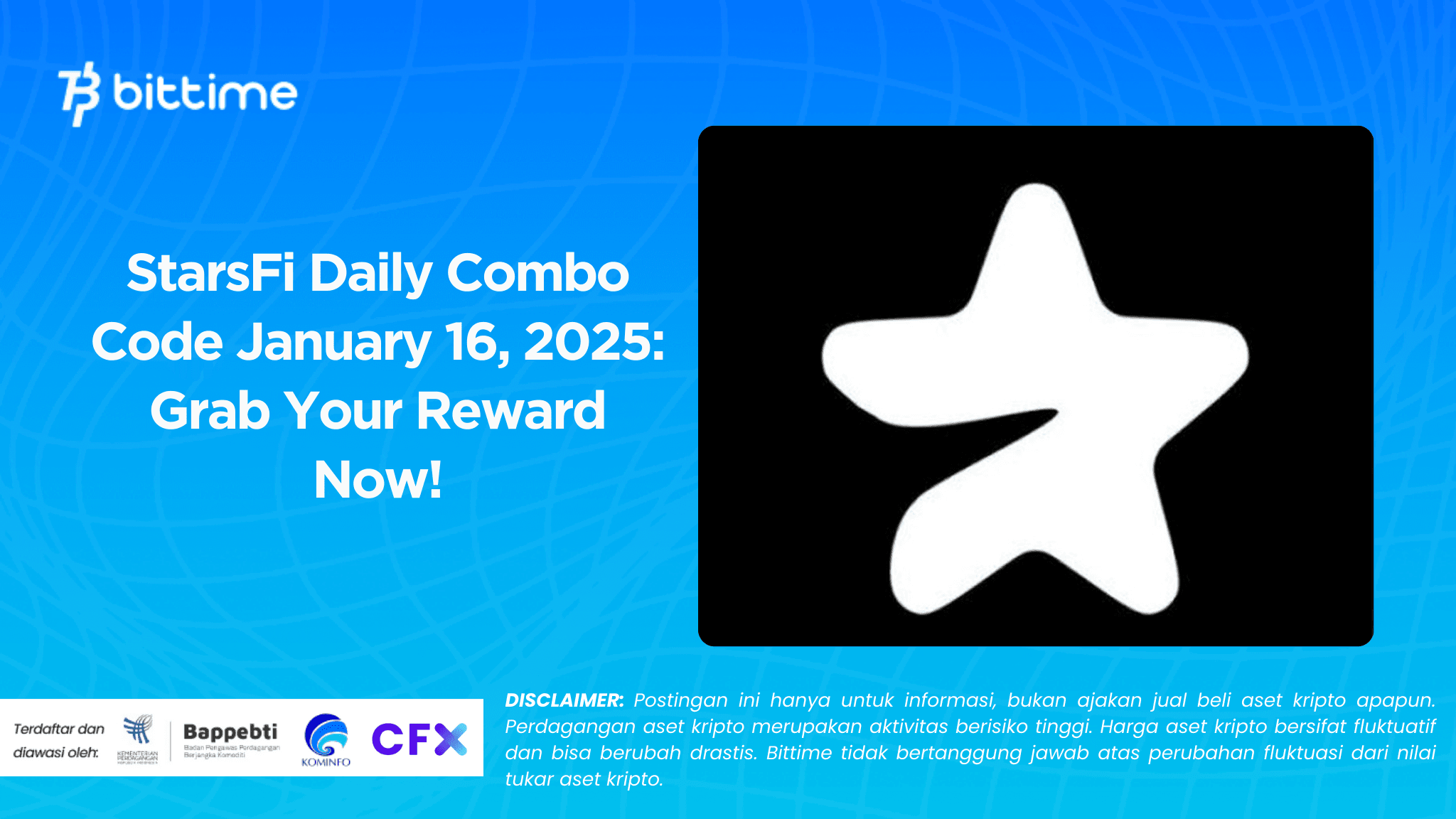 StarsFi Daily Combo Code January 16, 2025: Grab Your Reward Now!
