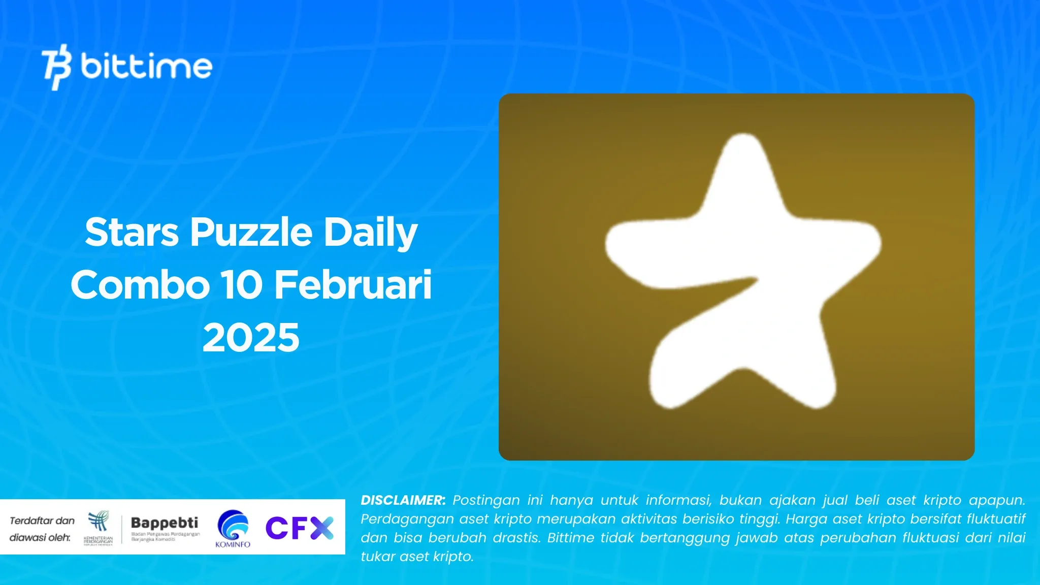Stars Puzzle Daily Combo 10 Februari 2025