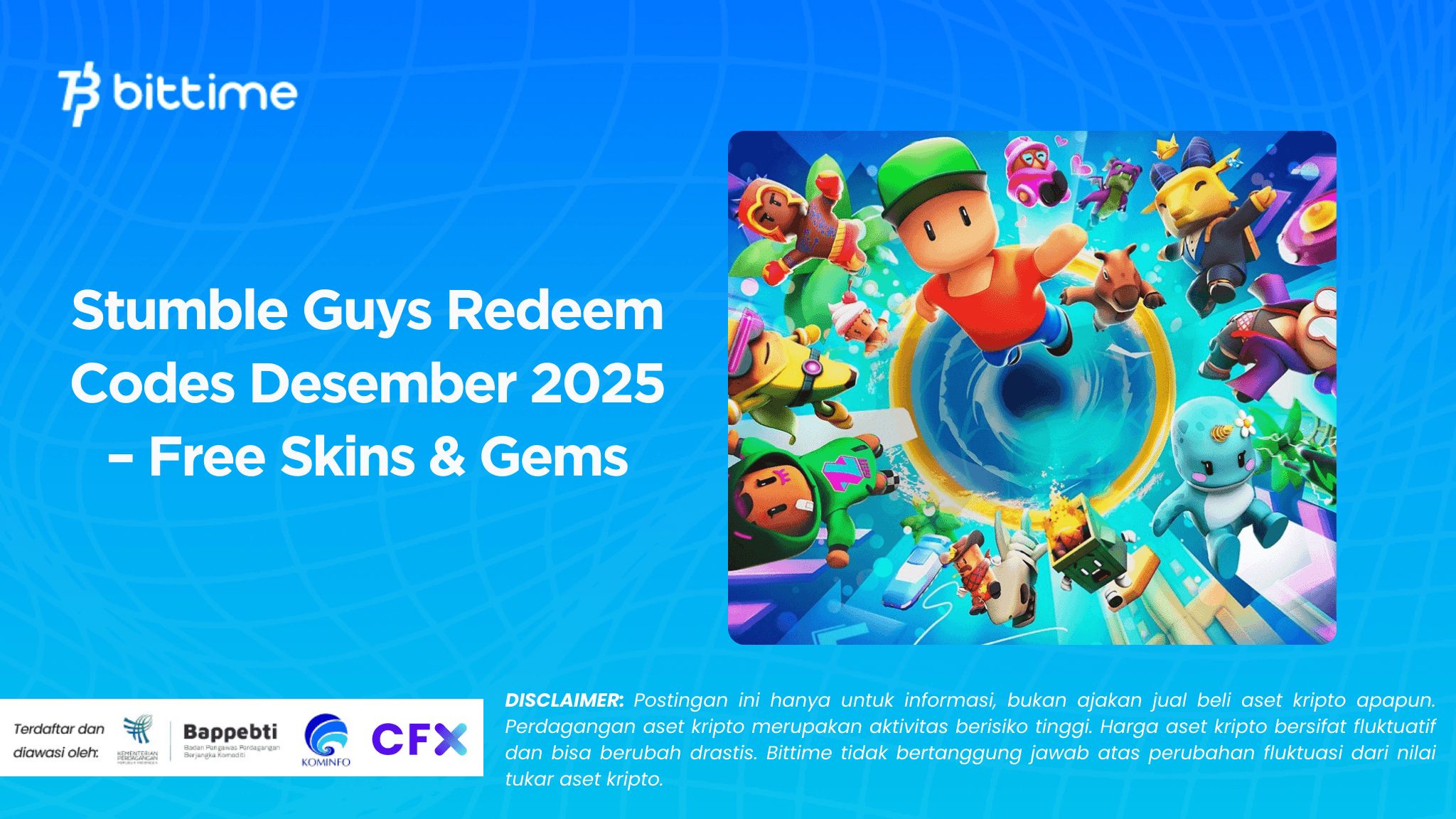 Stumble Guys Redeem Codes Desember 2025 – Free Skins & Gems