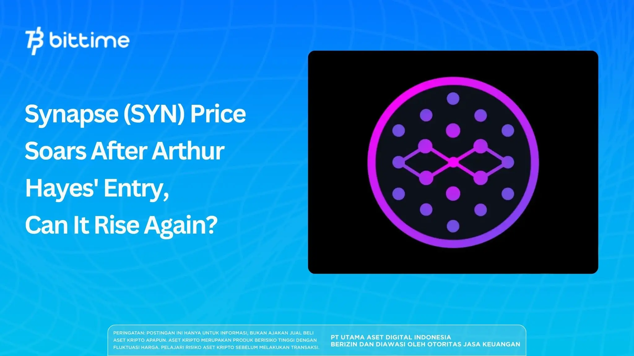 Synapse (SYN) Price Soars After Arthur Hayes' Entry, Can It Rise Again?