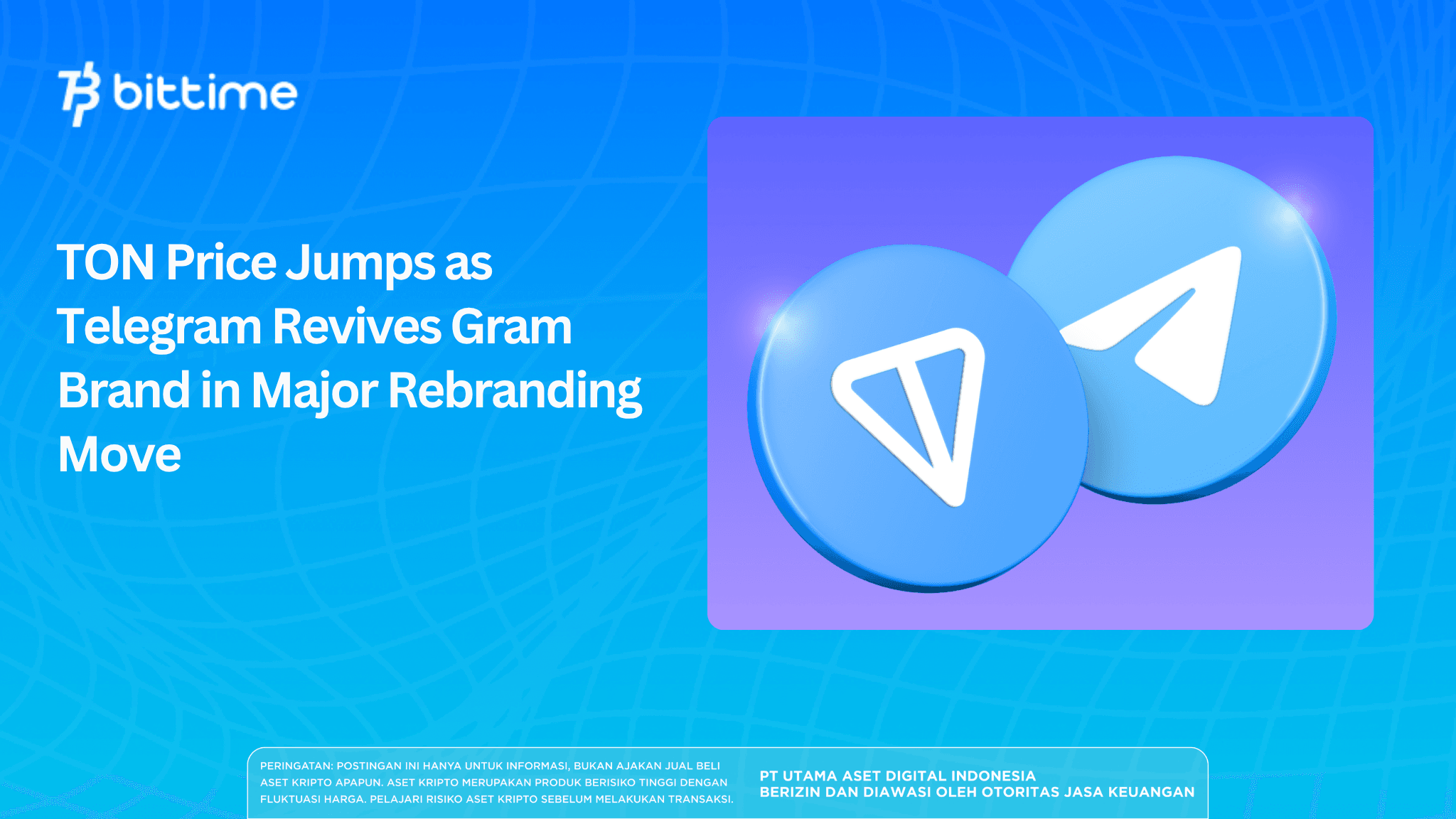 TON Price Jumps as Telegram Revives Gram Brand in Major Rebranding Move