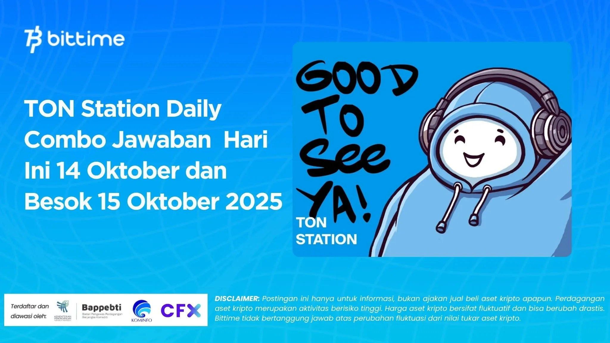 TON Station Daily Combo Jawaban  Hari Ini 14 Oktober dan Besok 15 Oktober 2025