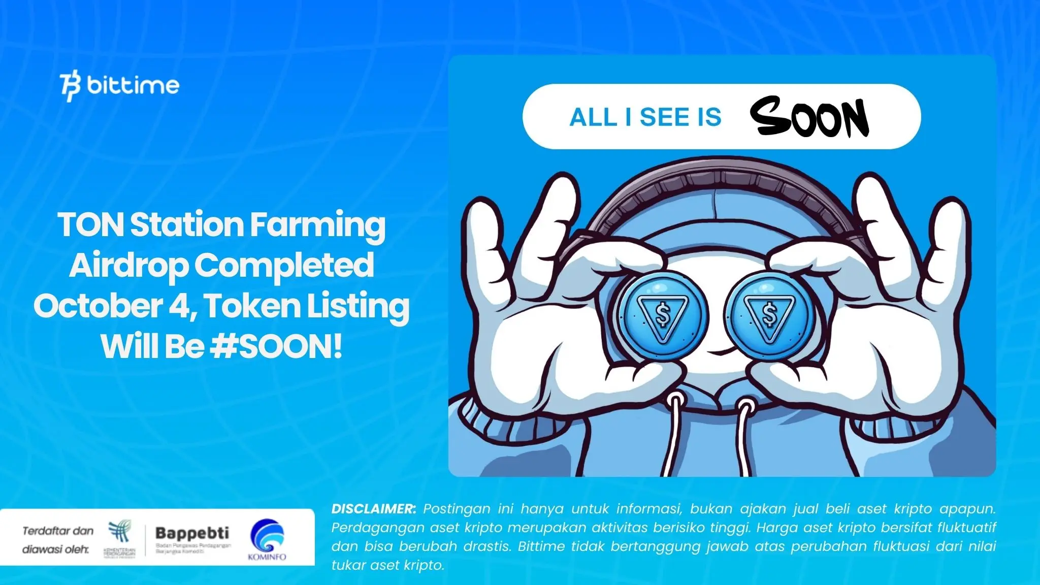TON Station Farming Airdrop Completed October 4, Token Listing Will Be #SOON!