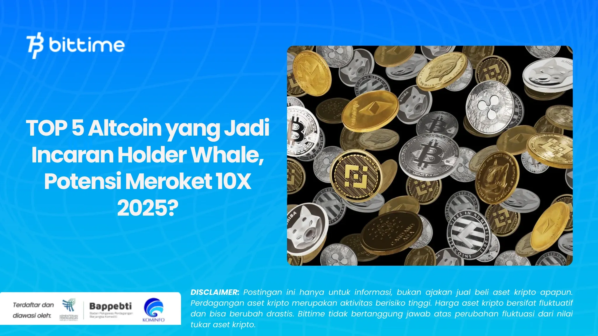 TOP 5 Altcoin yang Jadi Incaran Holder Whale, Potensi Meroket 10X 2025.