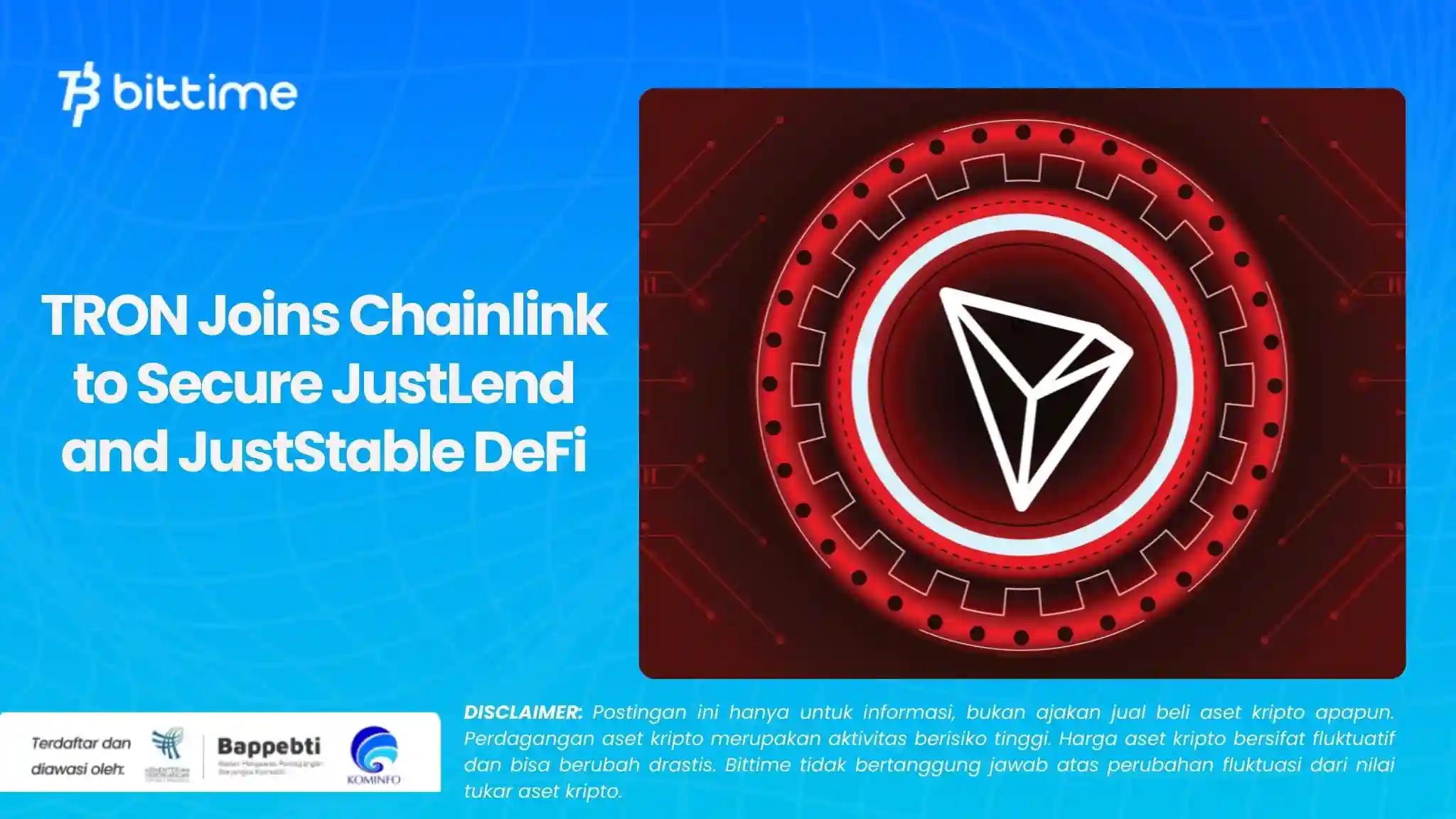TRON Joins Chainlink to Secure JustLend and JustStable DeFi