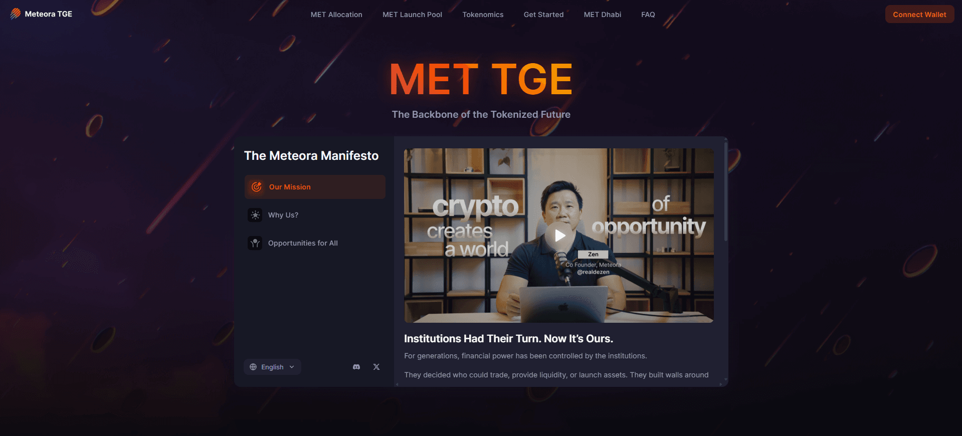 Airdrop Date and Meteora (MET) Token Launch
