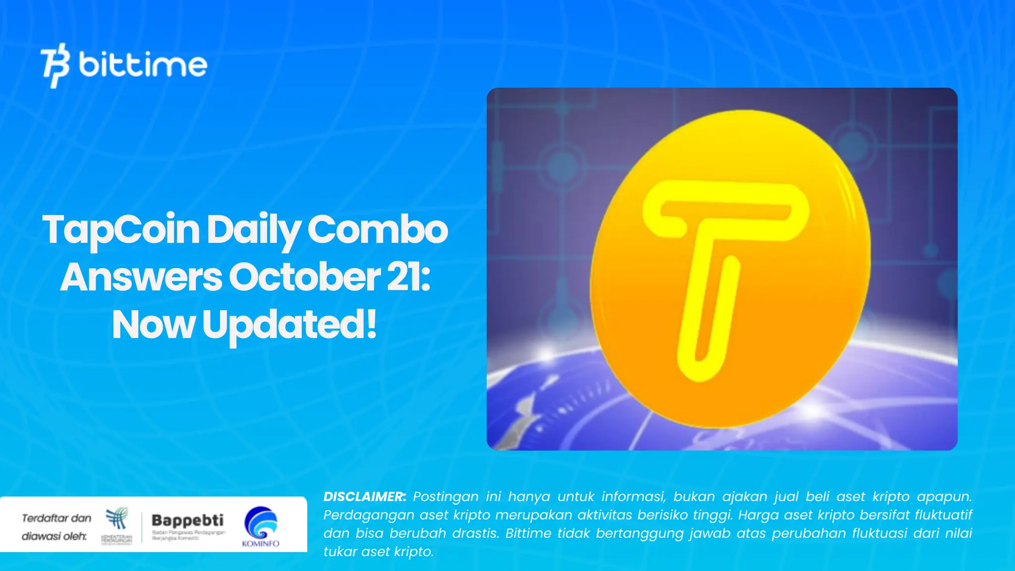 TapCoin Daily Combo Answers October 21: Now Updated!