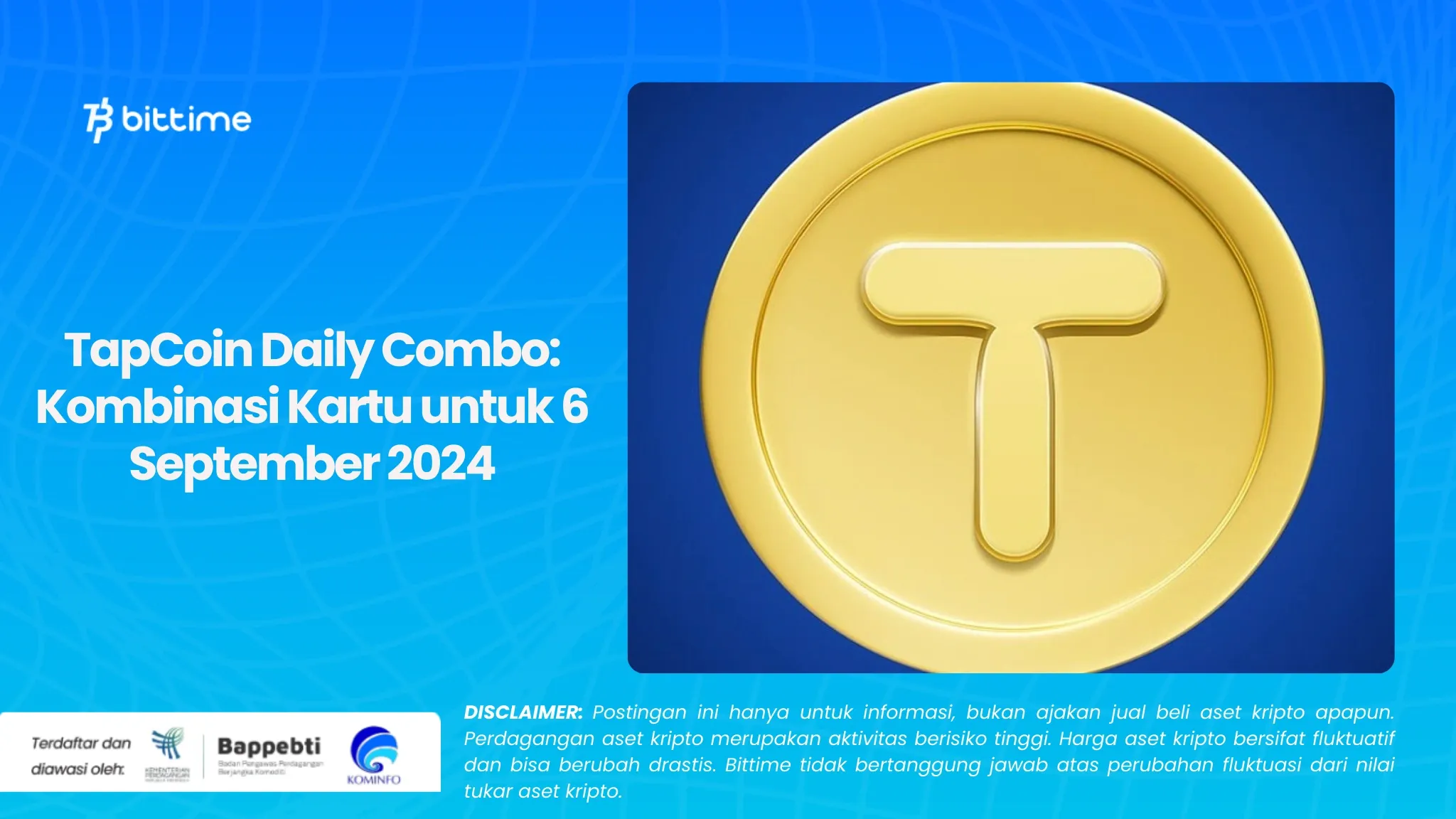 TapCoin Daily Combo Kombinasi Kartu untuk 6 September 2024