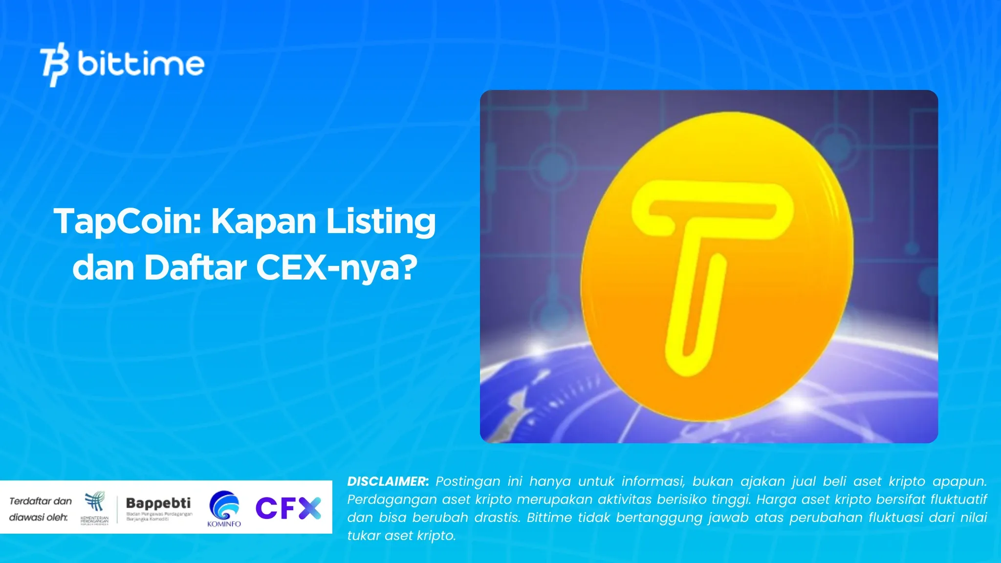 TapCoin Kapan Listing dan Daftar CEX-nya