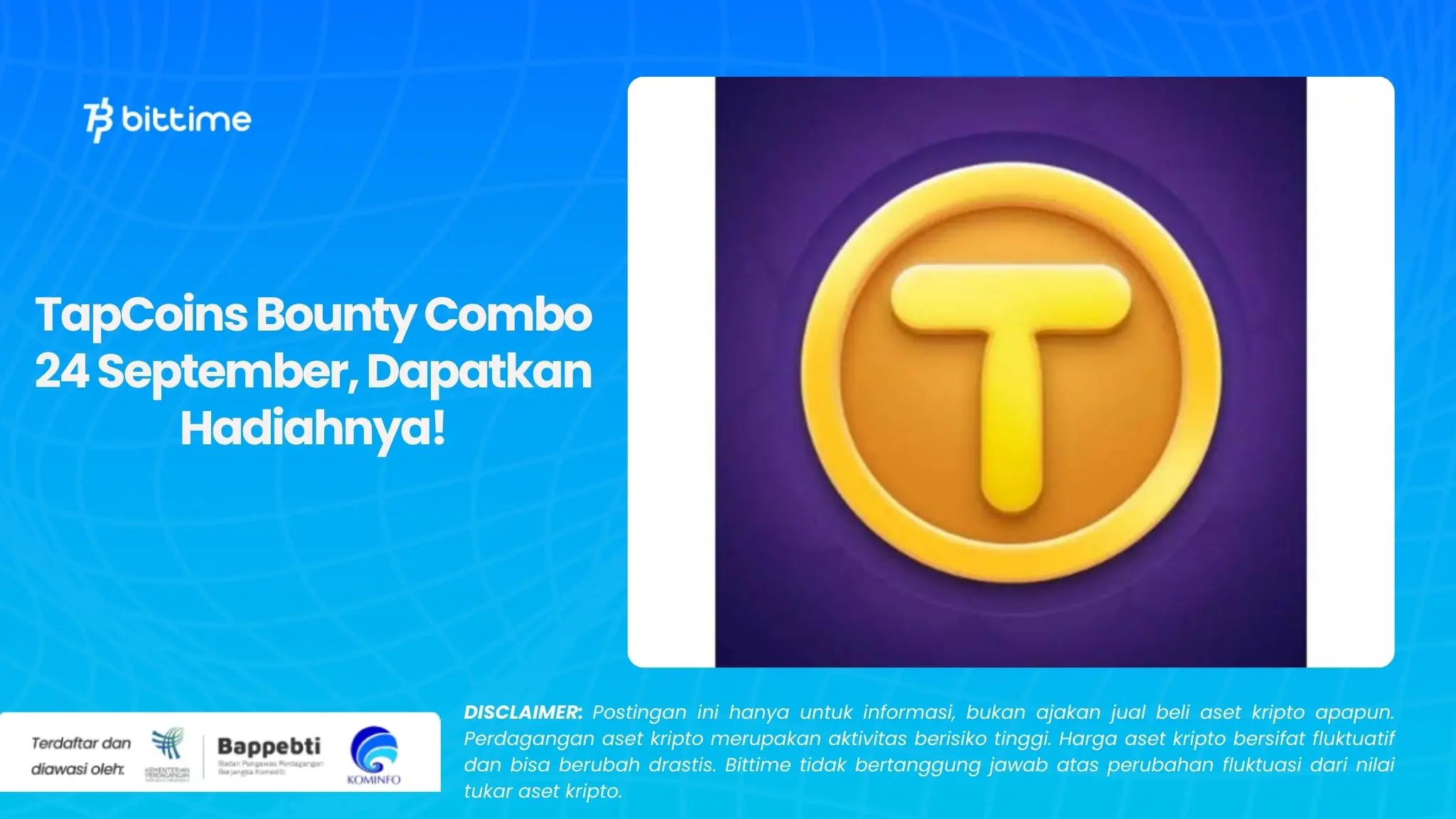 TapCoins Bounty Combo 24 September, Dapatkan Hadiahnya!.webp