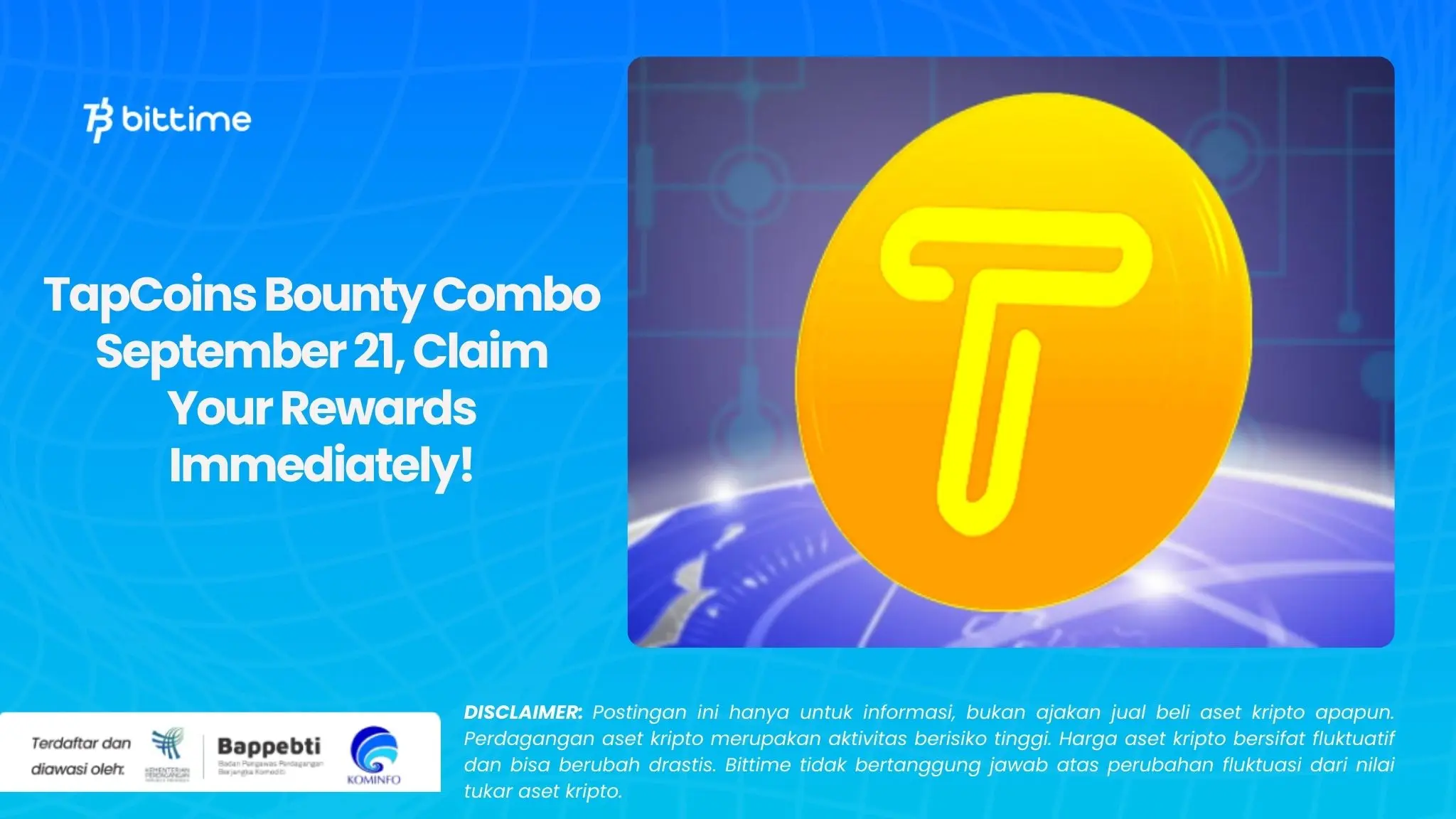 TapCoins Bounty Combo September 21, Claim Your Rewards Immediately!.webp