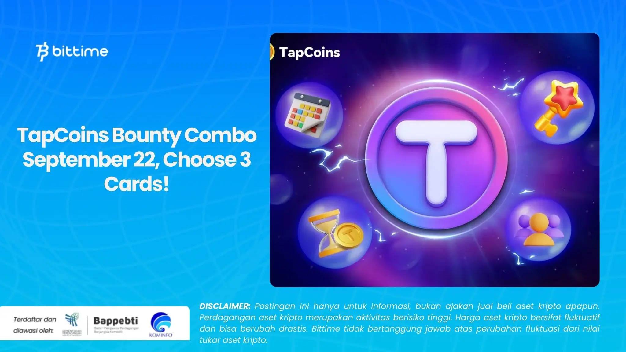 TapCoins Bounty Combo September 22, Choose 3 Cards!.webp