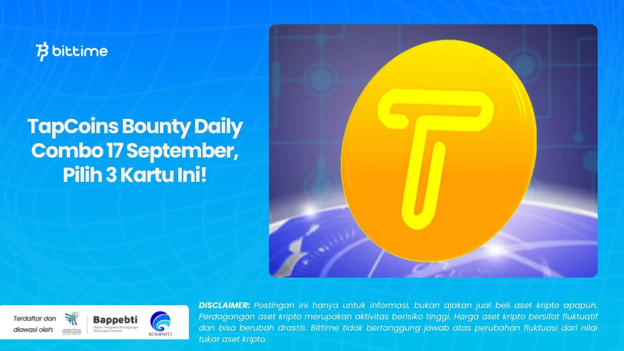 TapCoins Bounty Daily Combo 17 September, Pilih 3 Kartu Ini!.webp