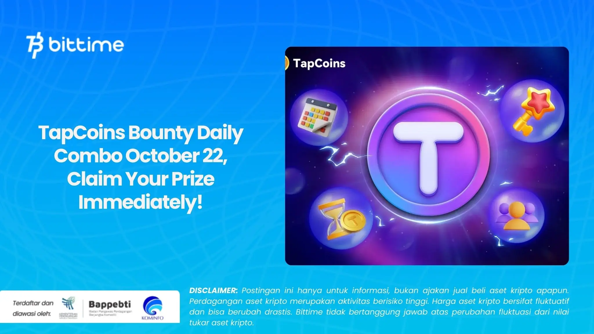 TapCoins Bounty Daily Combo October 22, Claim Your Prize Immediately!.webp