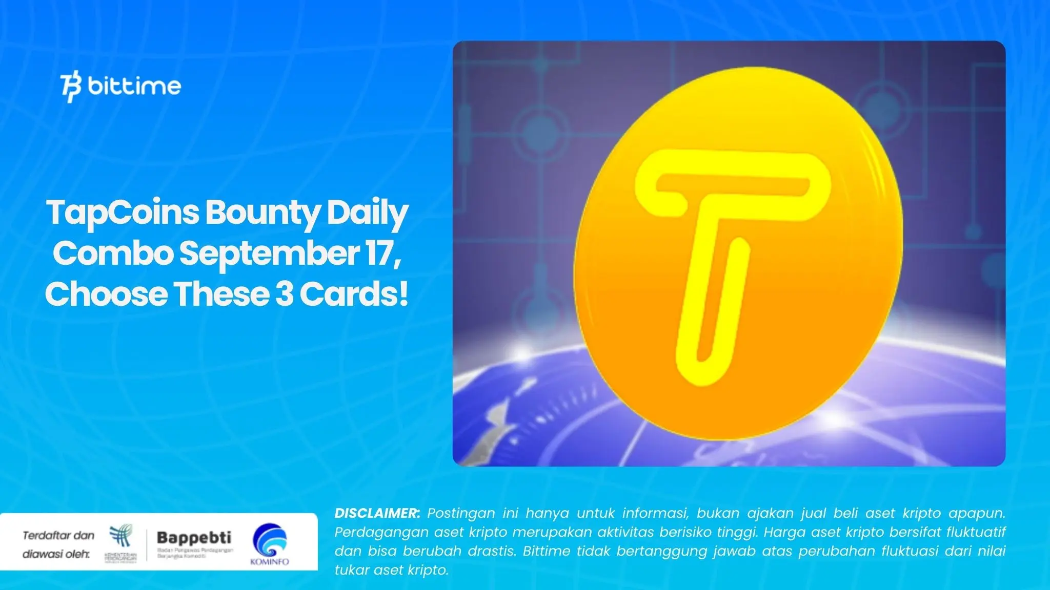 TapCoins Bounty Daily Combo September 17, Choose These 3 Cards!.webp