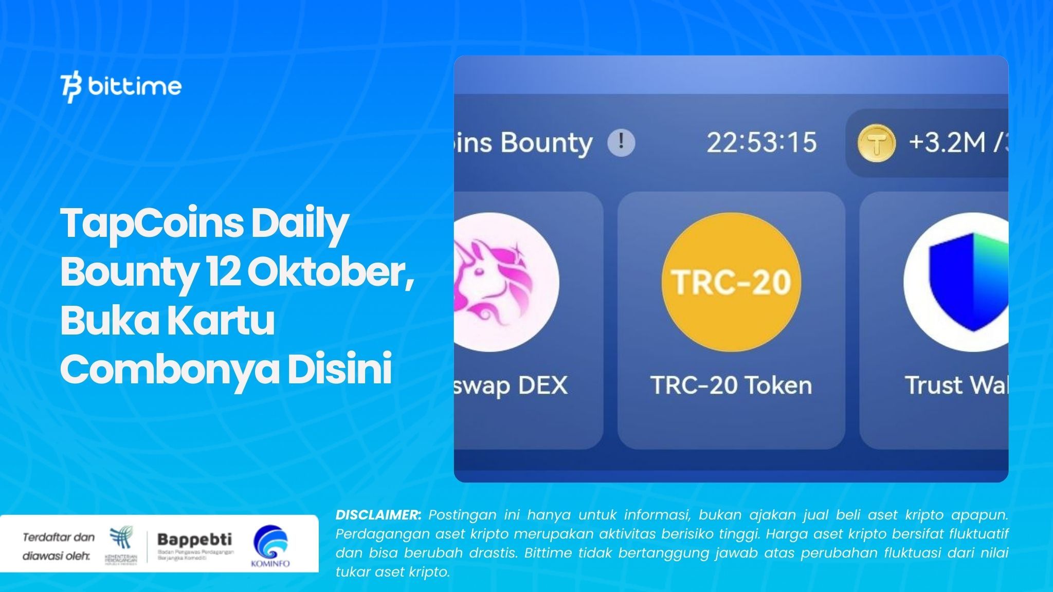 TapCoins Daily Bounty 12 Oktober, Buka Kartu Combonya Disini.jpg